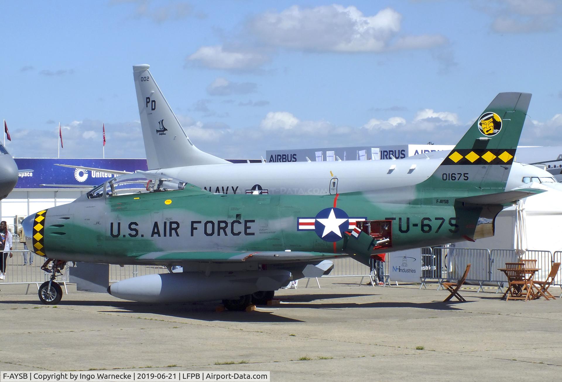 F-AYSB, 1958 Canadair CL-13B Sabre 6 C/N S6-1675, Canadair CL-13B Sabre 6 (F-86) at the Aerosalon 2019, Paris