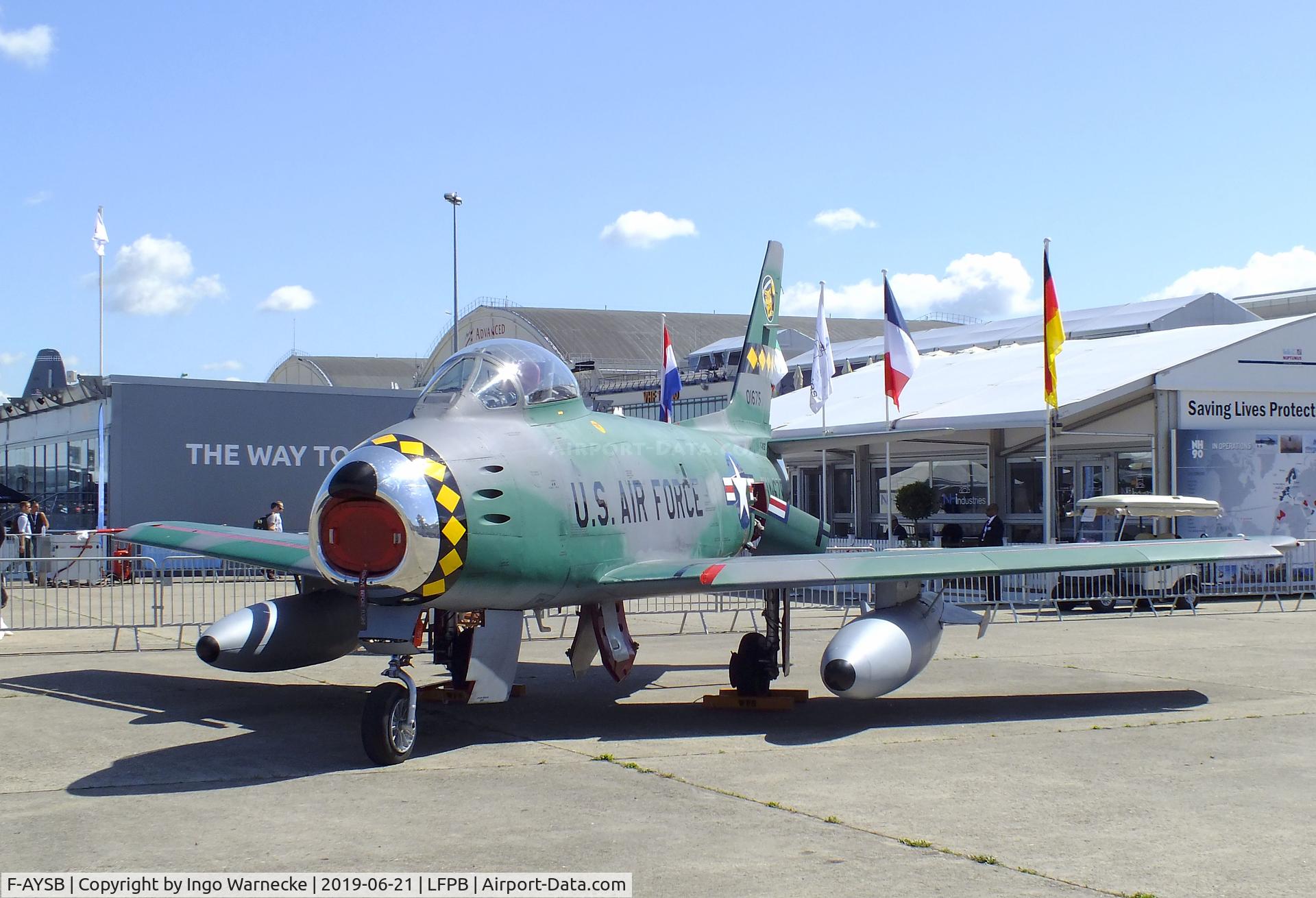 F-AYSB, 1958 Canadair CL-13B Sabre 6 C/N S6-1675, Canadair CL-13B Sabre 6 (F-86) at the Aerosalon 2019, Paris