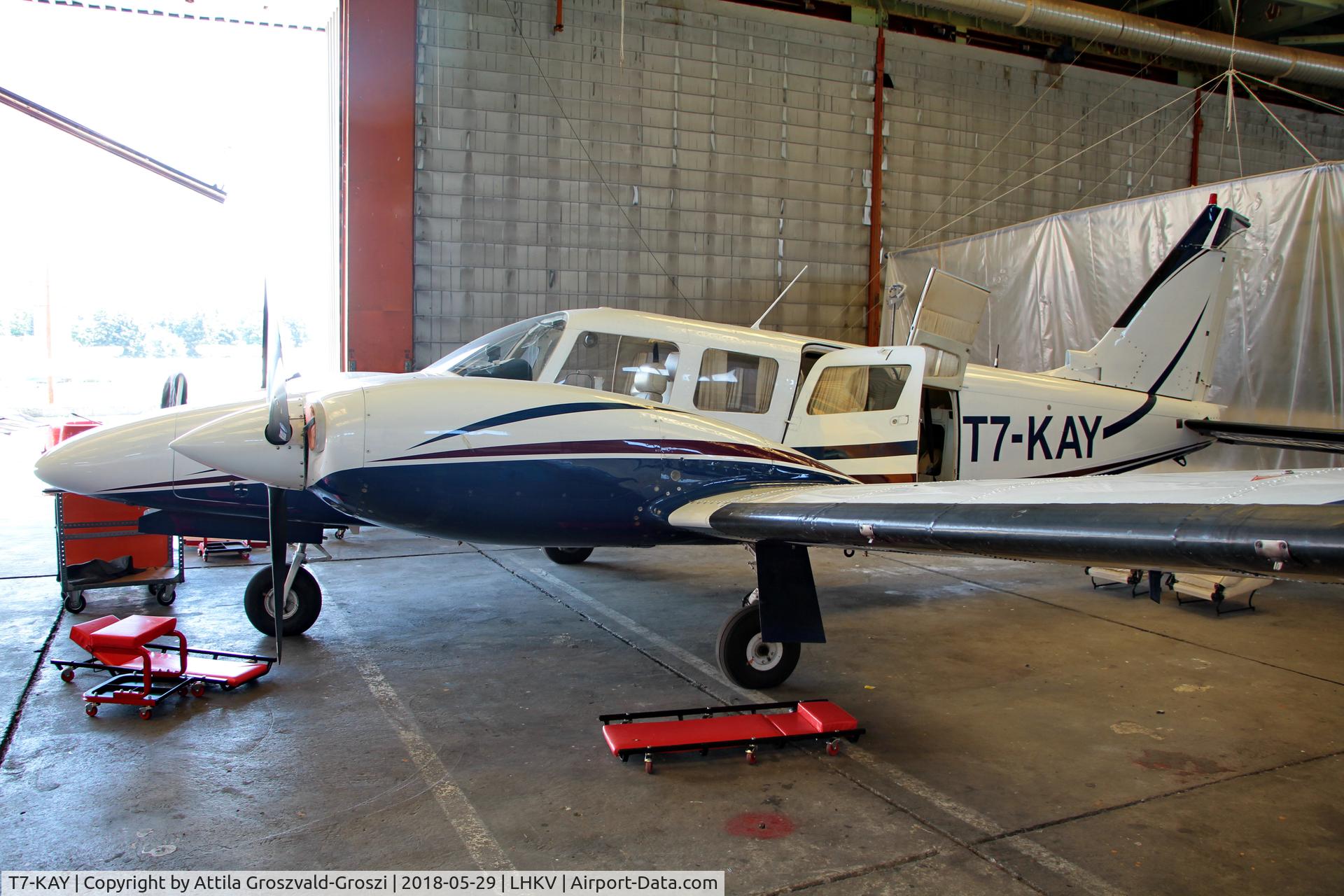 T7-KAY, Piper PA-34-200T Seneca II C/N Not found T7-KAY, LHKV - Kaposujlak Airport, Hungary