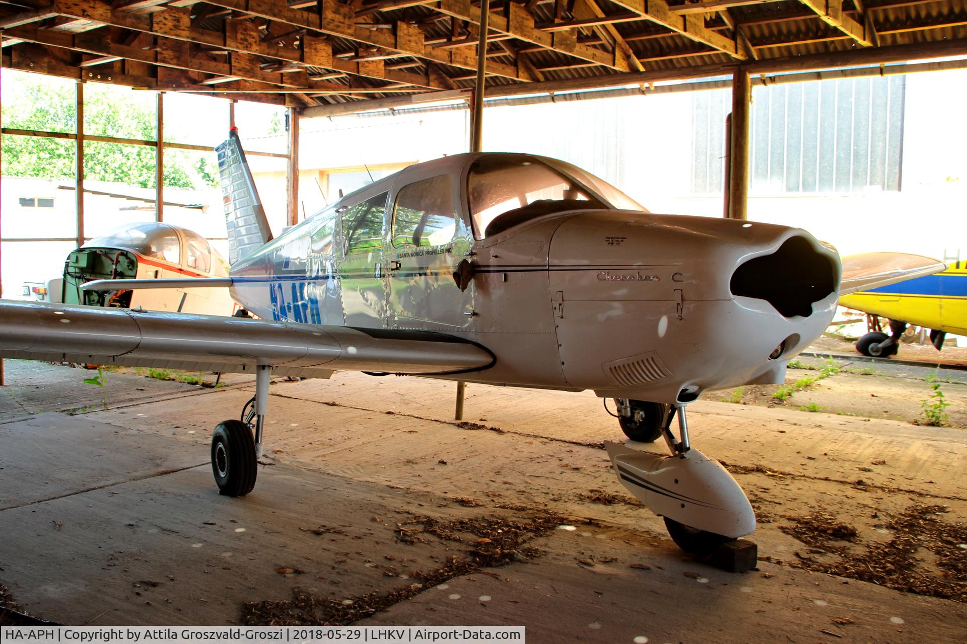 HA-APH, 1965 Piper PA-28-150 Cherokee C/N 282381, LHKV - Kaposujlak Airport, Hungary
