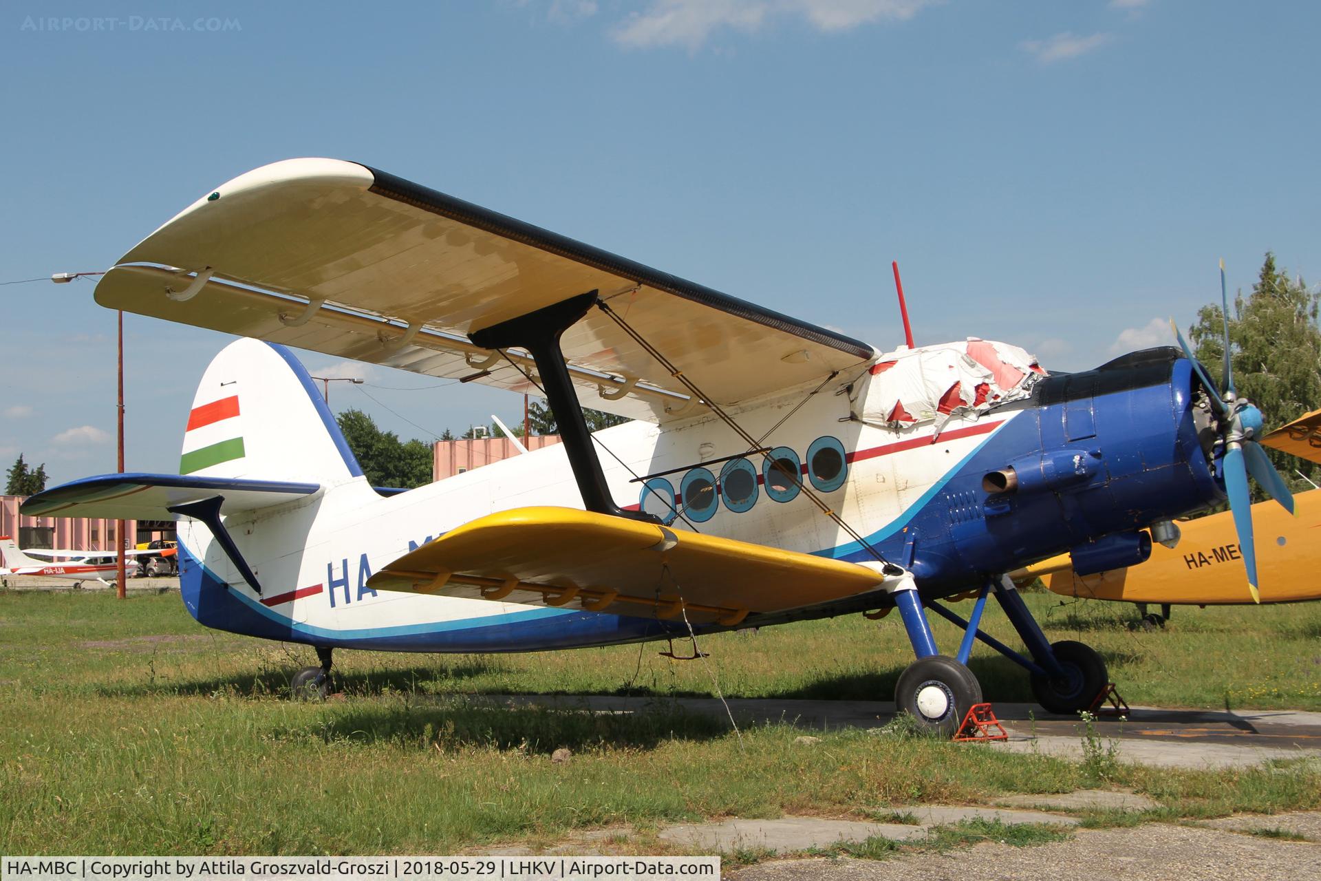 HA-MBC, 1975 PZL-Mielec An-2R C/N 1G161-08, LHKV - Kaposujlak Airport, Hungary
