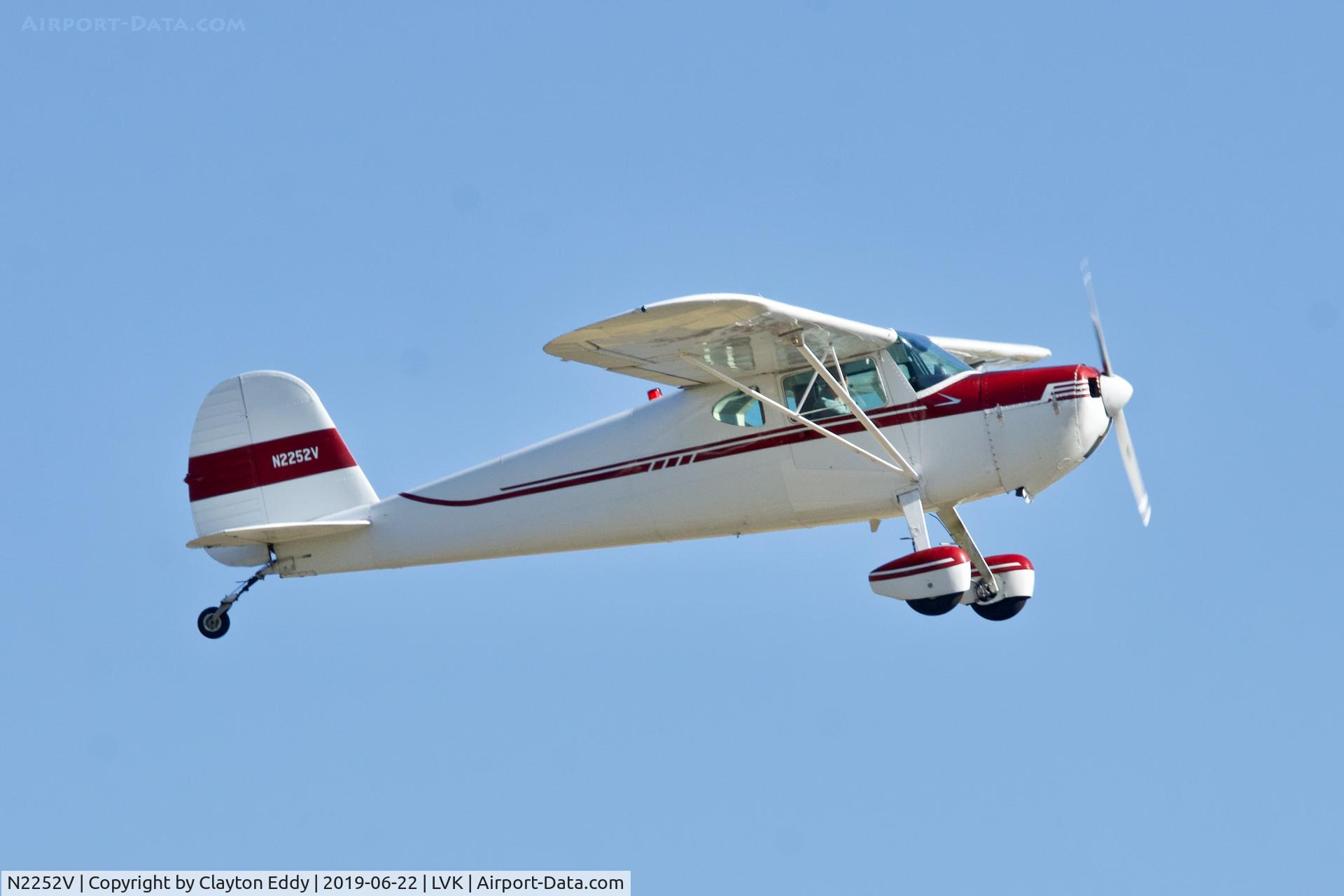 N2252V, 1948 Cessna 140 C/N 14483, Livermore Airport California 2019.