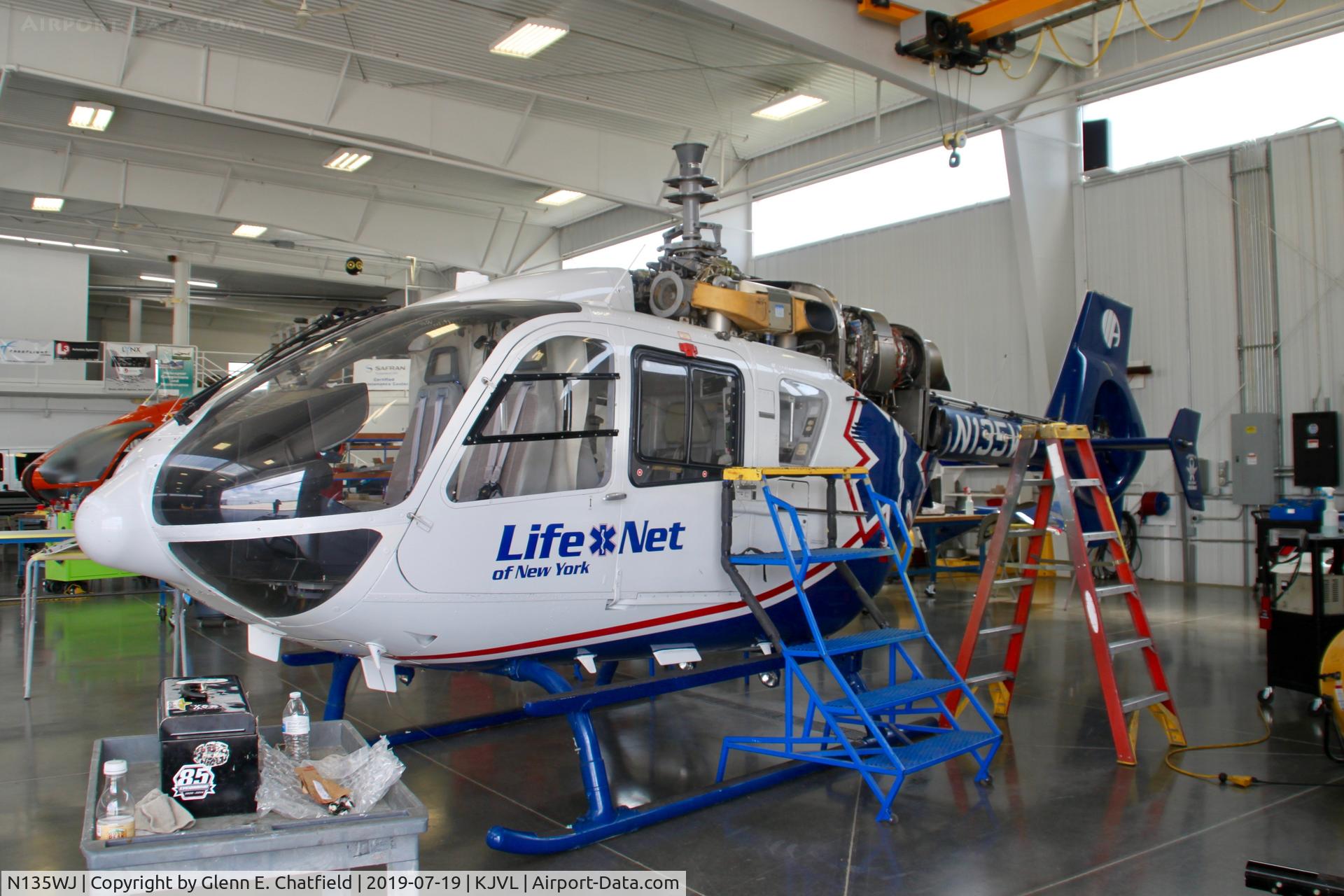 N135WJ, 2003 Eurocopter EC-135P-2 C/N 0287, At Helicopter Specialties