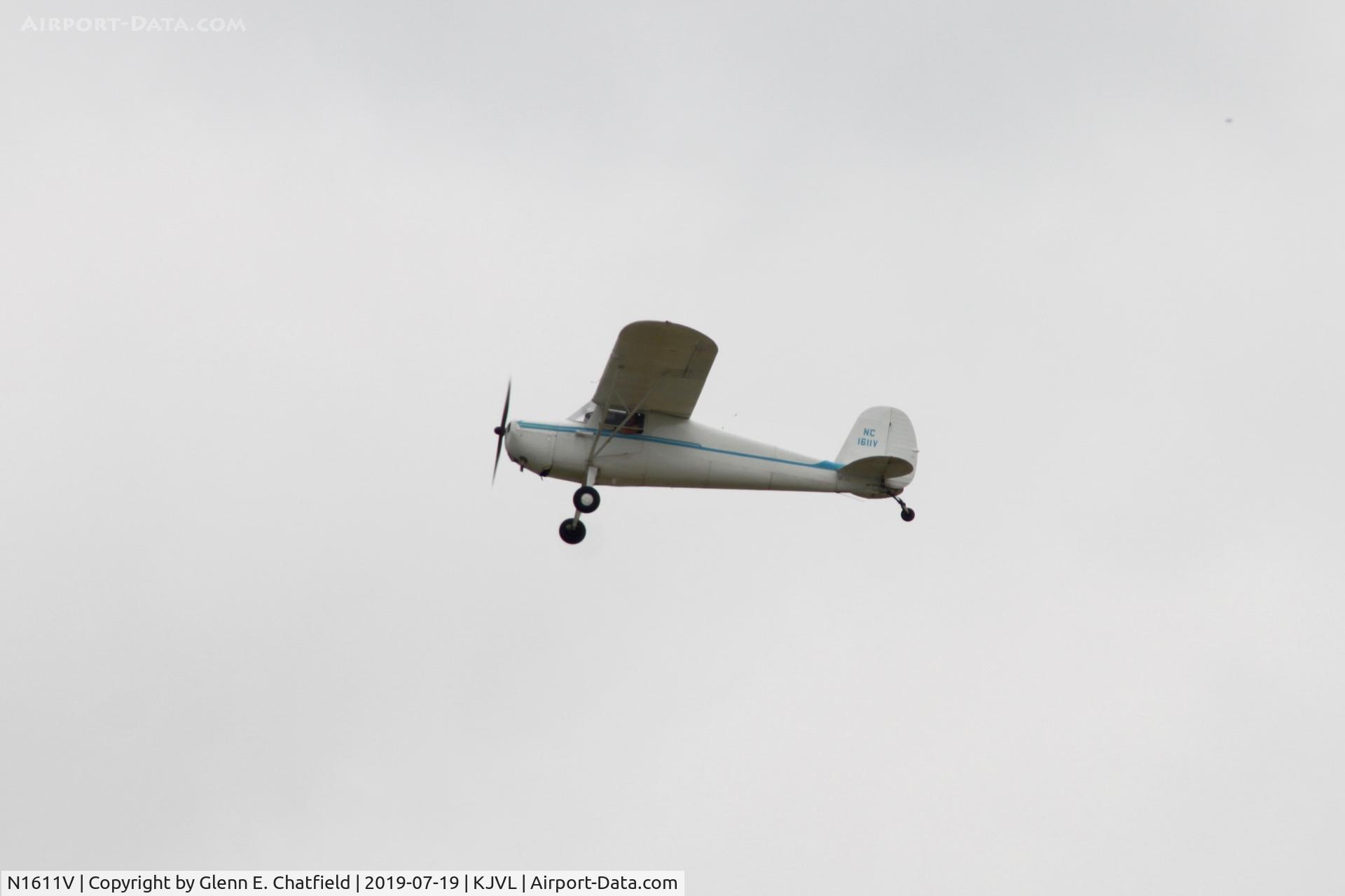 N1611V, 1947 Cessna 120 C/N 13783, On the climb out
