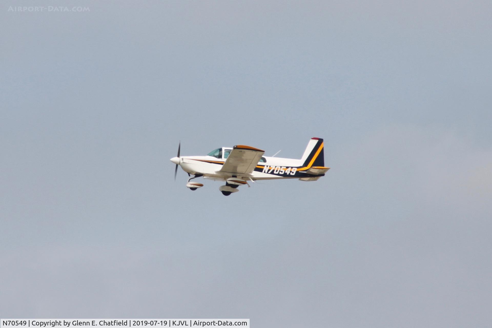 N70549, 1993 American General AG-5B Tiger C/N 10152, Climbing out