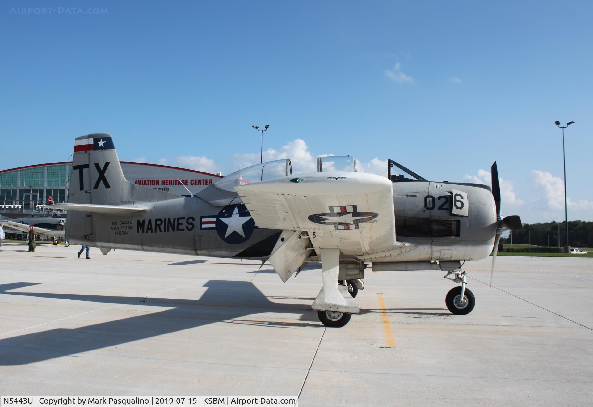 N5443U, North American T-28B Trojan C/N 219-46, North American T-28B