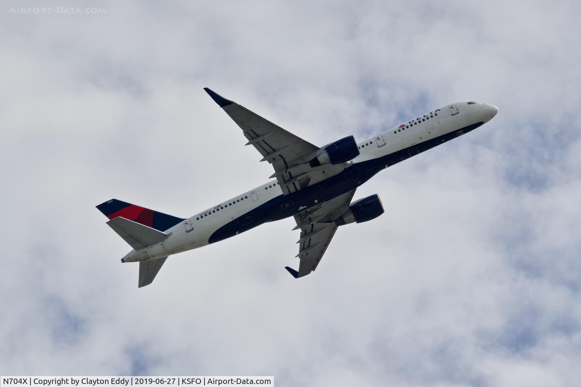 N704X, 1997 Boeing 757-2Q8 C/N 28163, SFO 2019.