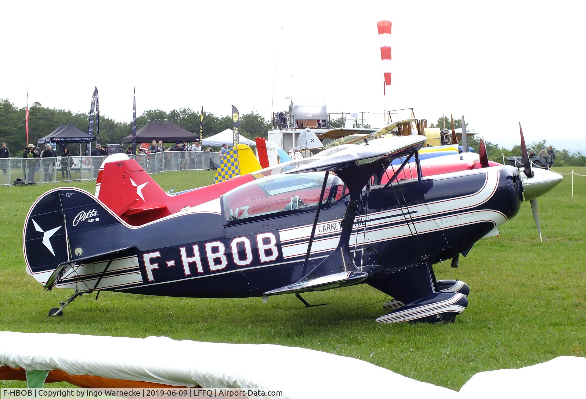 F-HBOB, 1983 Aviat Pitts S-2B Special C/N 5289, Aviat Pitts S-2B Special at the Meeting Aerien 2019, La-Ferte-Alais