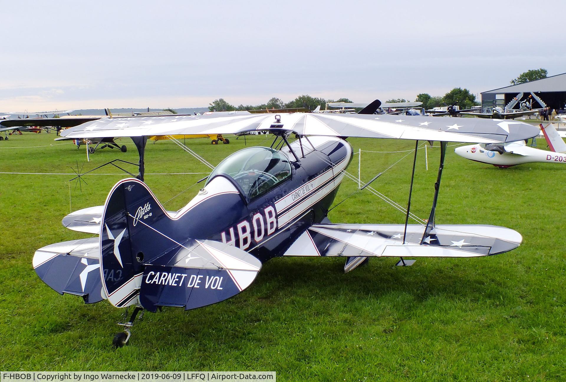 F-HBOB, 1983 Aviat Pitts S-2B Special C/N 5289, Aviat Pitts S-2B Special at the Meeting Aerien 2019, La-Ferte-Alais