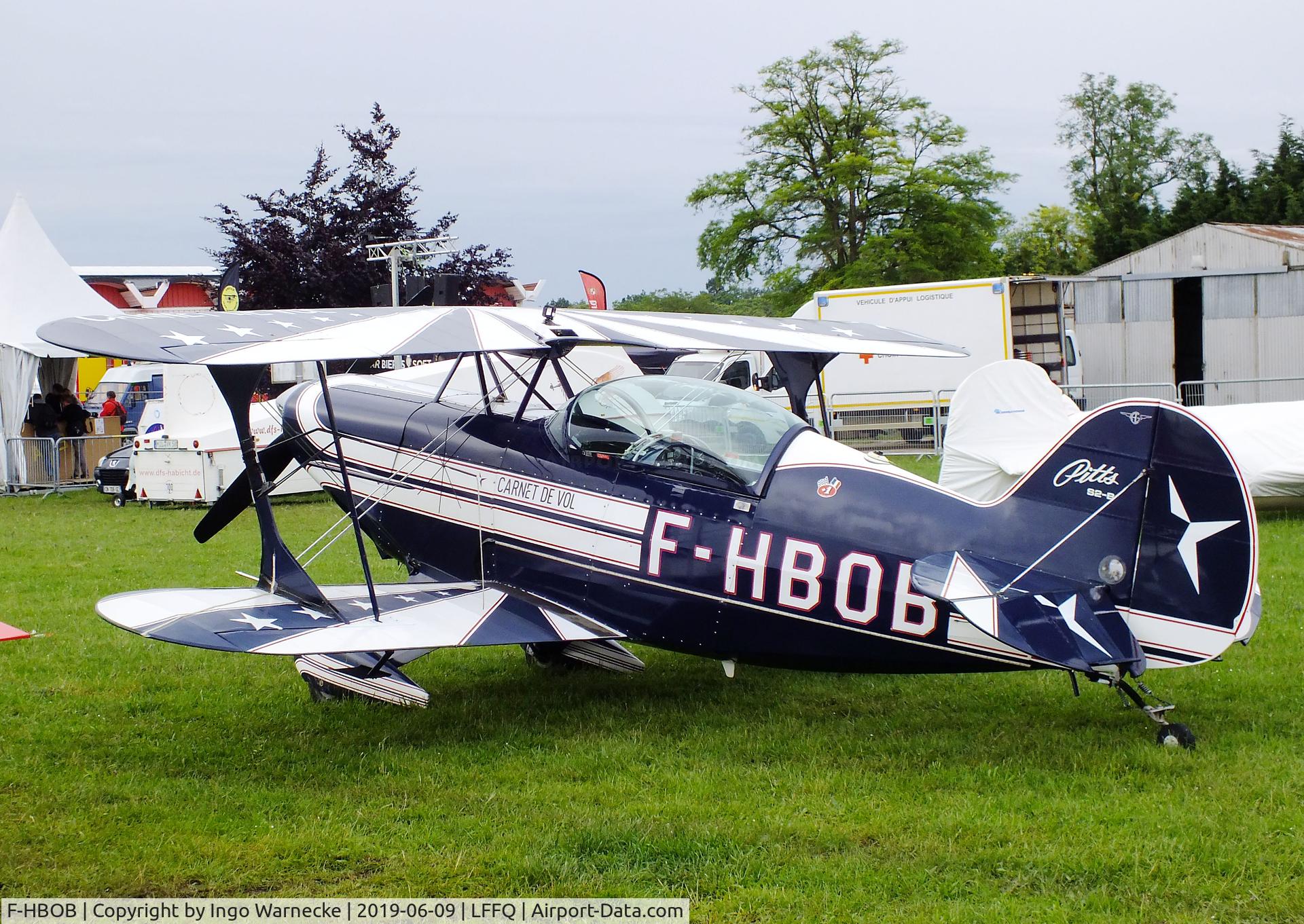 F-HBOB, 1983 Aviat Pitts S-2B Special C/N 5289, Aviat Pitts S-2B Special at the Meeting Aerien 2019, La-Ferte-Alais