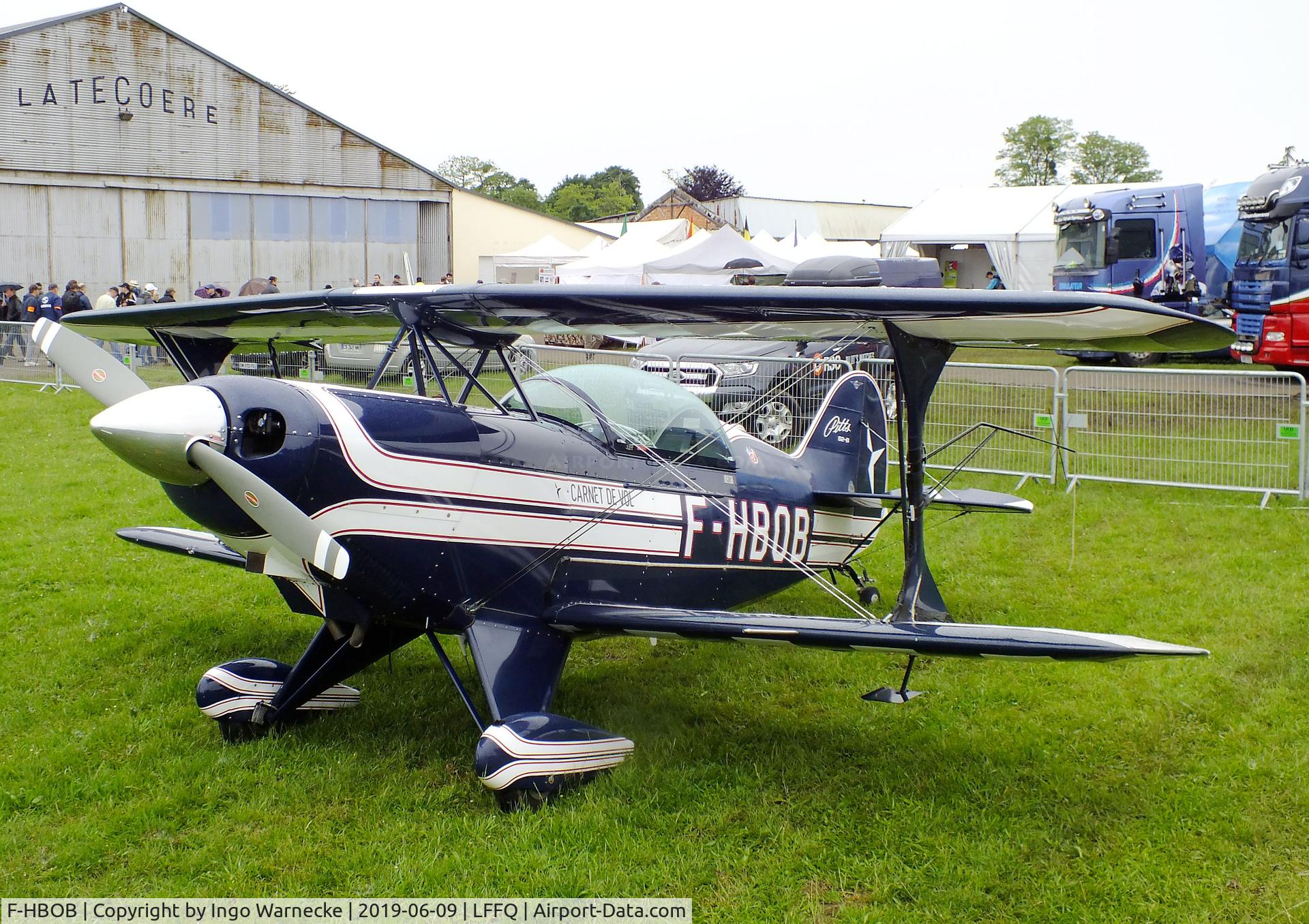 F-HBOB, 1983 Aviat Pitts S-2B Special C/N 5289, Aviat Pitts S-2B Special at the Meeting Aerien 2019, La-Ferte-Alais