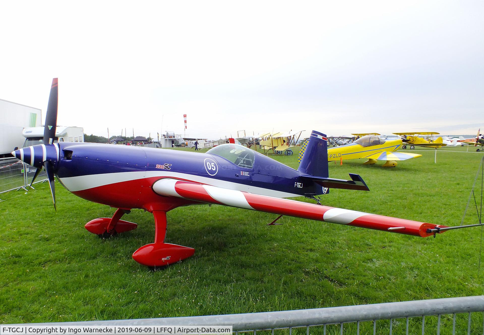 F-TGCJ, Extra EA-330SC C/N 05, Extra EA-330SC of the équipe de voltige de l’Armée de l’air (EVAA) at the meeting aerien 2019, La-Ferte-Alais