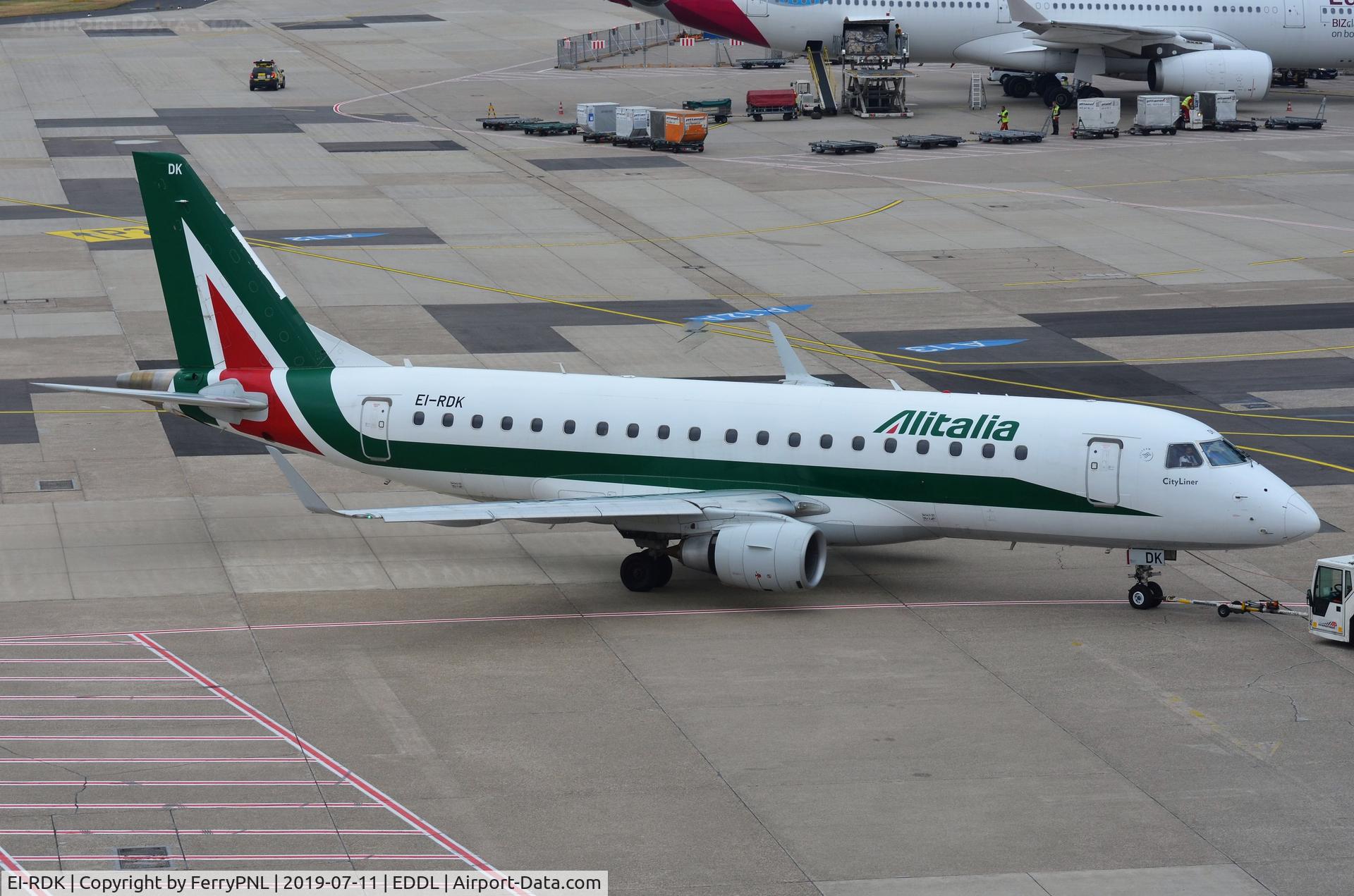 EI-RDK, 2012 Embraer 175STD (ERJ-170-200STD) C/N 17000343, Alitalia ERJ175