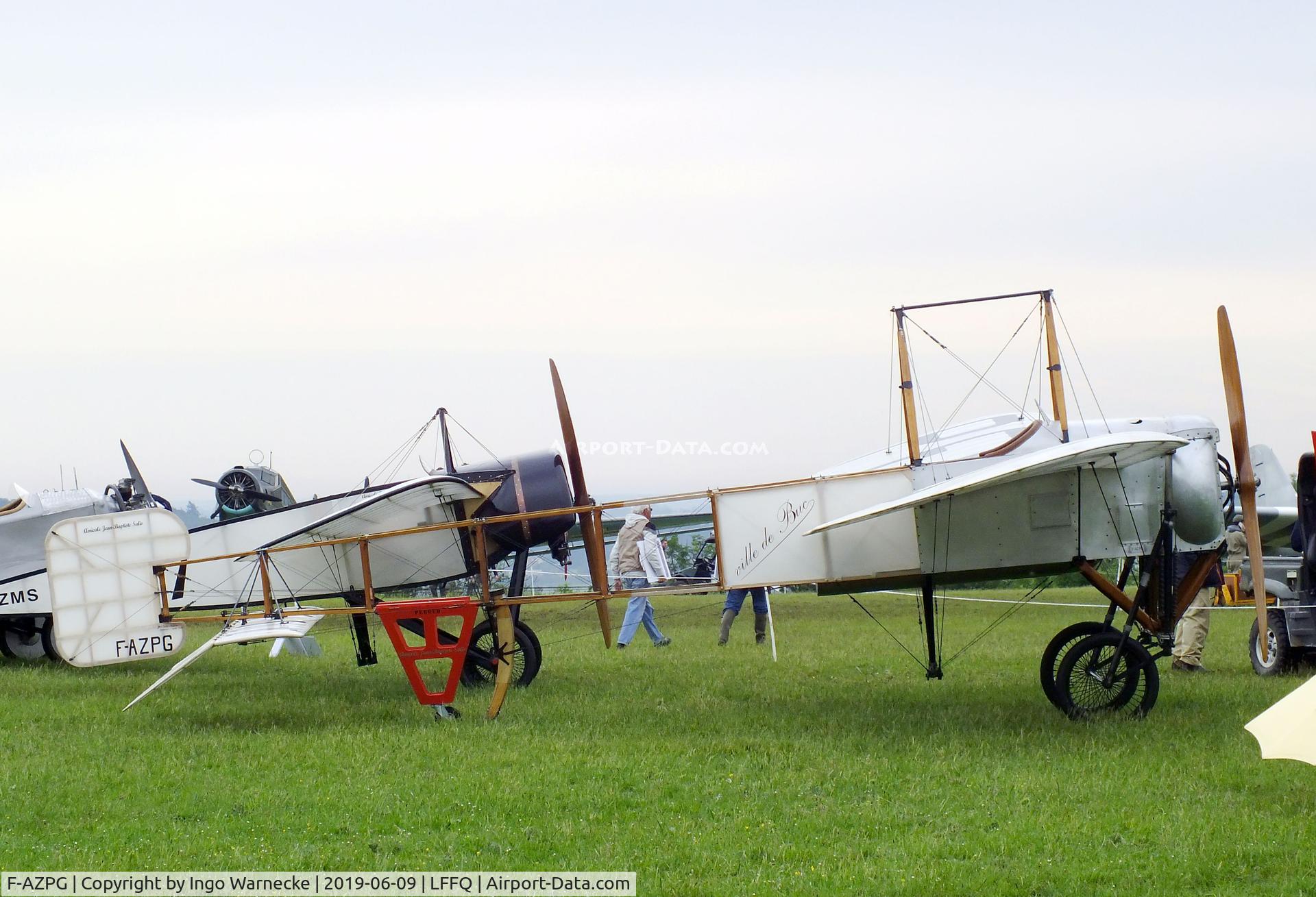 F-AZPG, Bleriot XI-2 Replica C/N SA-29, Bleriot XI-2 replica at the meeting aerien 2019, La-Ferte-Alais