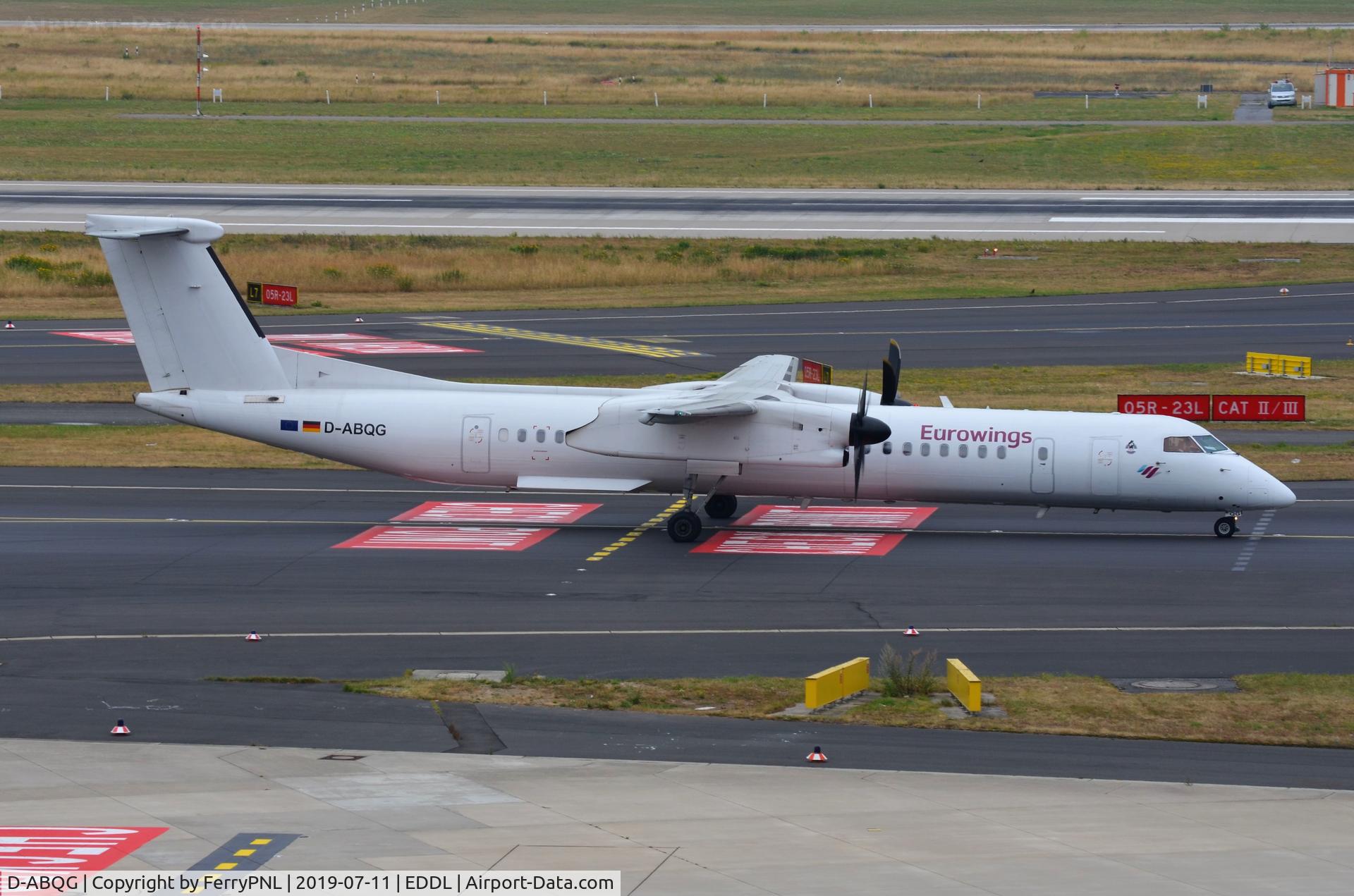 D-ABQG, 2009 De Havilland Canada DHC-8-402Q Dash 8 C/N 4250, DHC8 of Eurowings departing