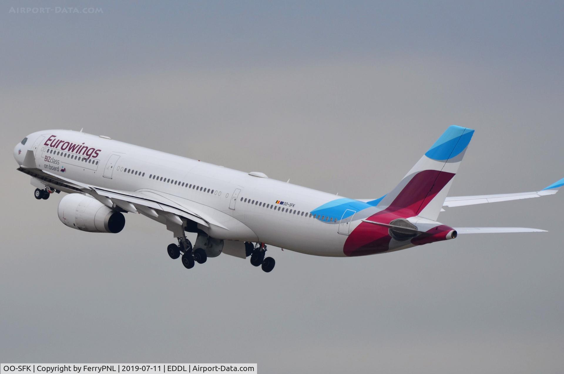 OO-SFK, 2004 Airbus A330-343X C/N 570, Take-off of Eurowings A333
