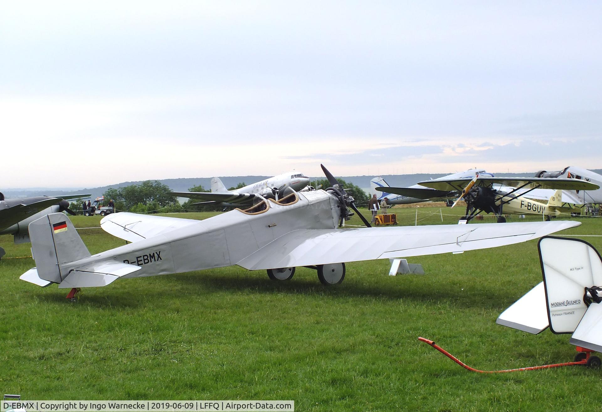 D-EBMX, 1927 Klemm Kl-25-1A C/N 149, Klemm L 25 a1 at the meeting aerien 2019, La-Ferte-Alais