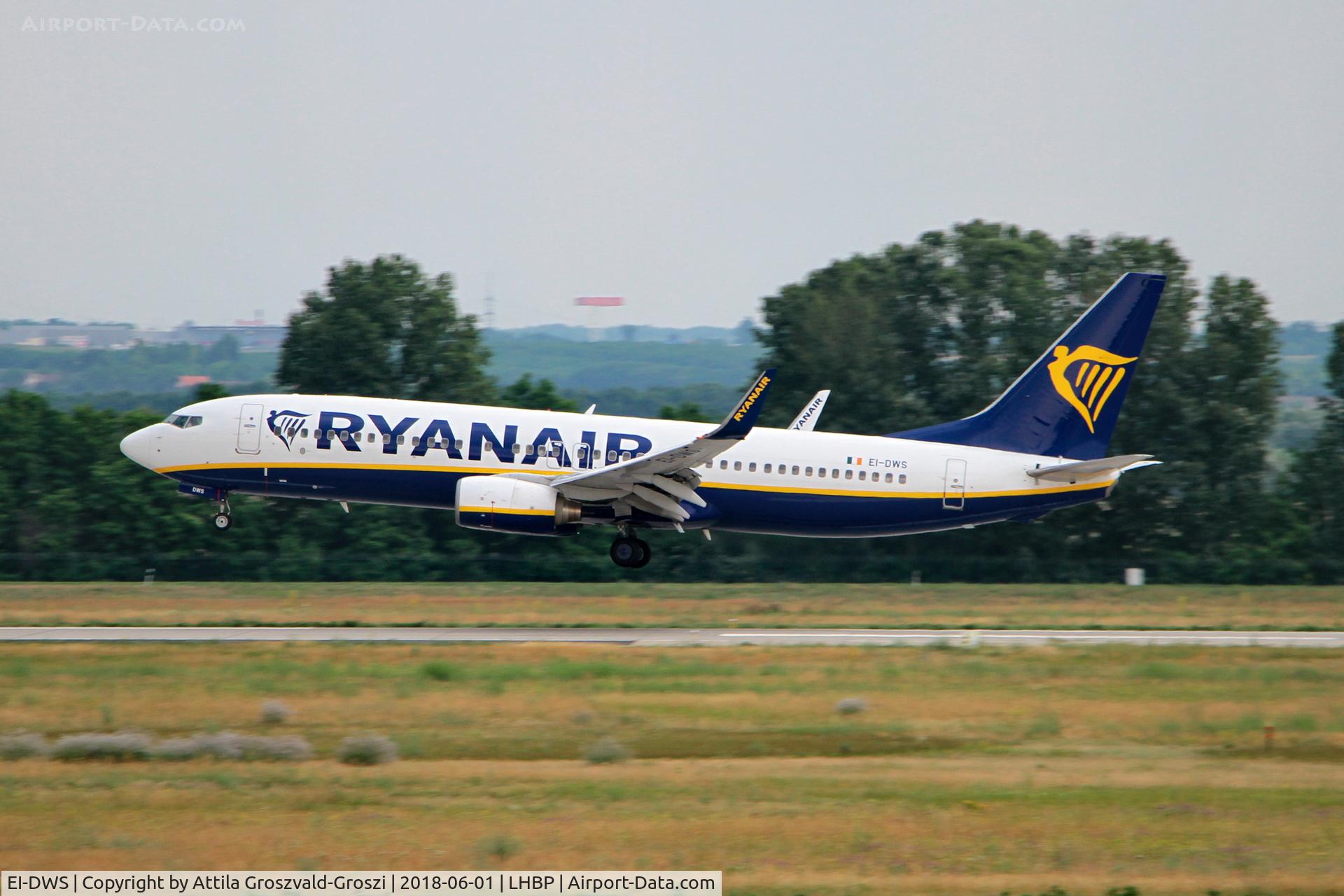 EI-DWS, 2007 Boeing 737-8AS C/N 33625, LHBP - Ferihegy/Liszt Ferenc Internationale Airport, Hungary