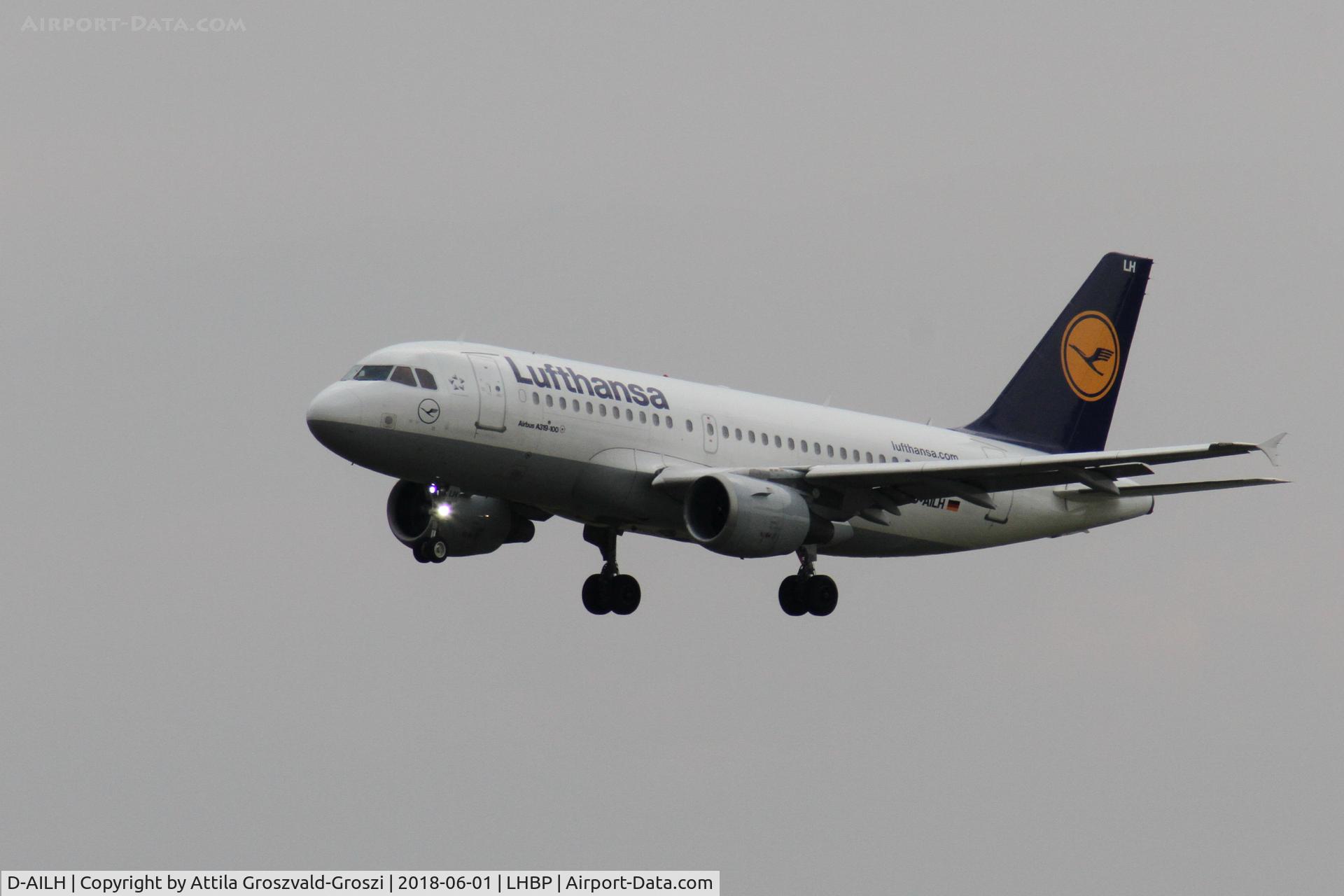 D-AILH, 1997 Airbus A319-114 C/N 641, LHBP - Ferihegy/Liszt Ferenc Internationale Airport, Hungary