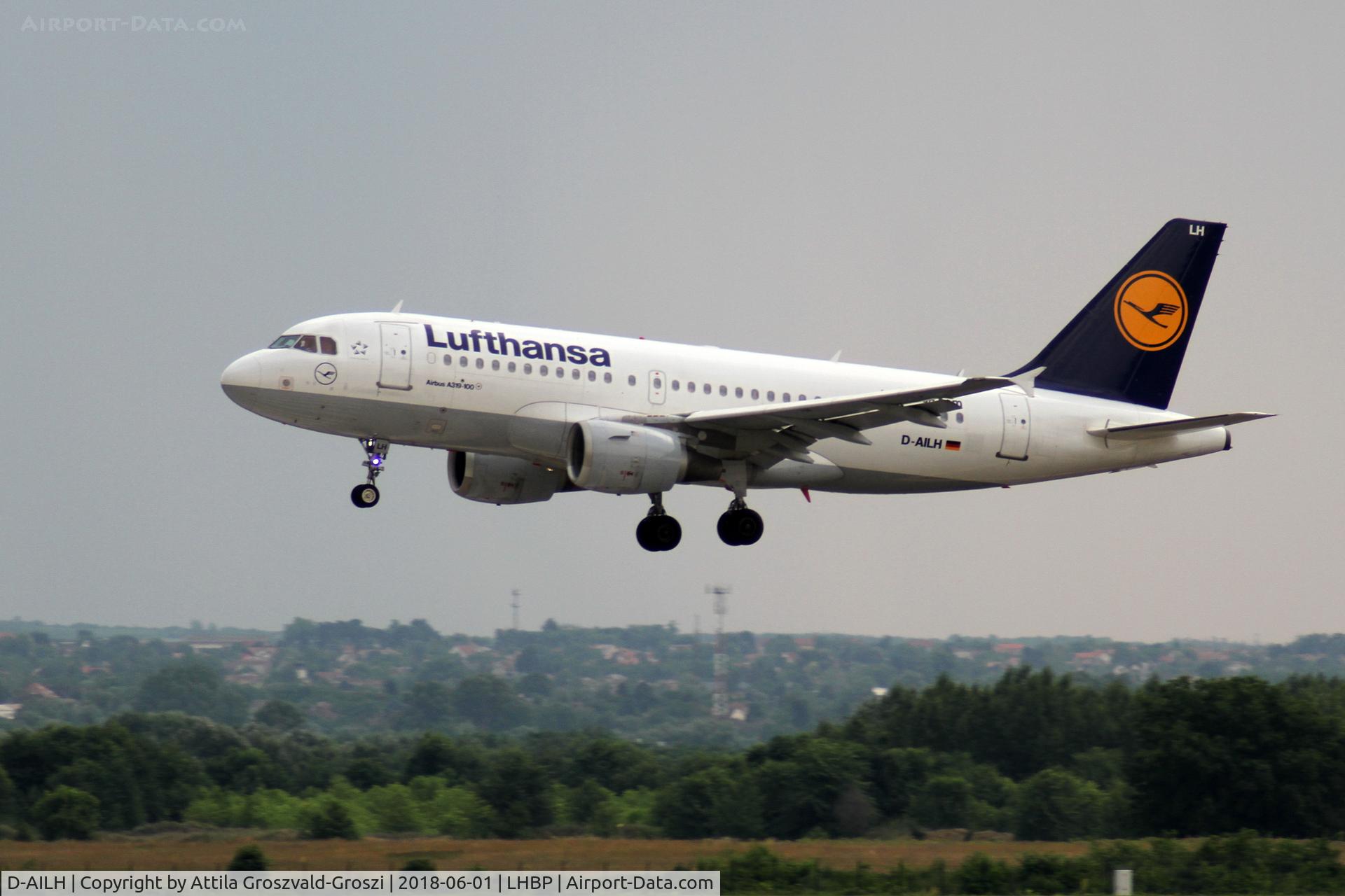 D-AILH, 1997 Airbus A319-114 C/N 641, LHBP - Ferihegy/Liszt Ferenc Internationale Airport, Hungary