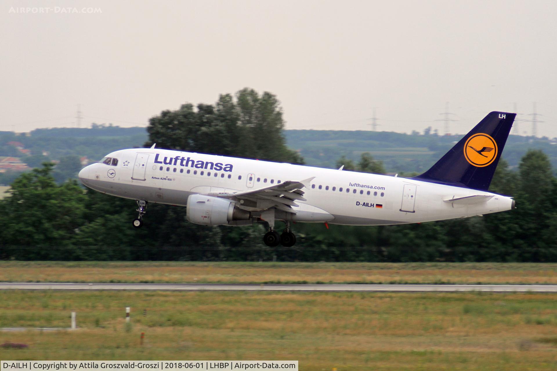 D-AILH, 1997 Airbus A319-114 C/N 641, LHBP - Ferihegy/Liszt Ferenc Internationale Airport, Hungary