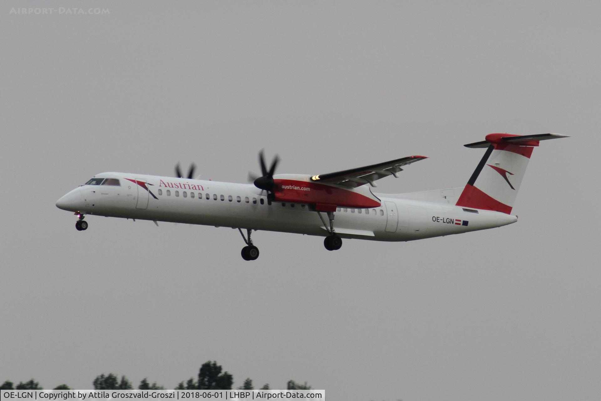 OE-LGN, 2010 De Havilland Canada DHC-8-402Q Dash 8 C/N 4326, LHBP - Ferihegy/Liszt Ferenc Internationale Airport, Hungary