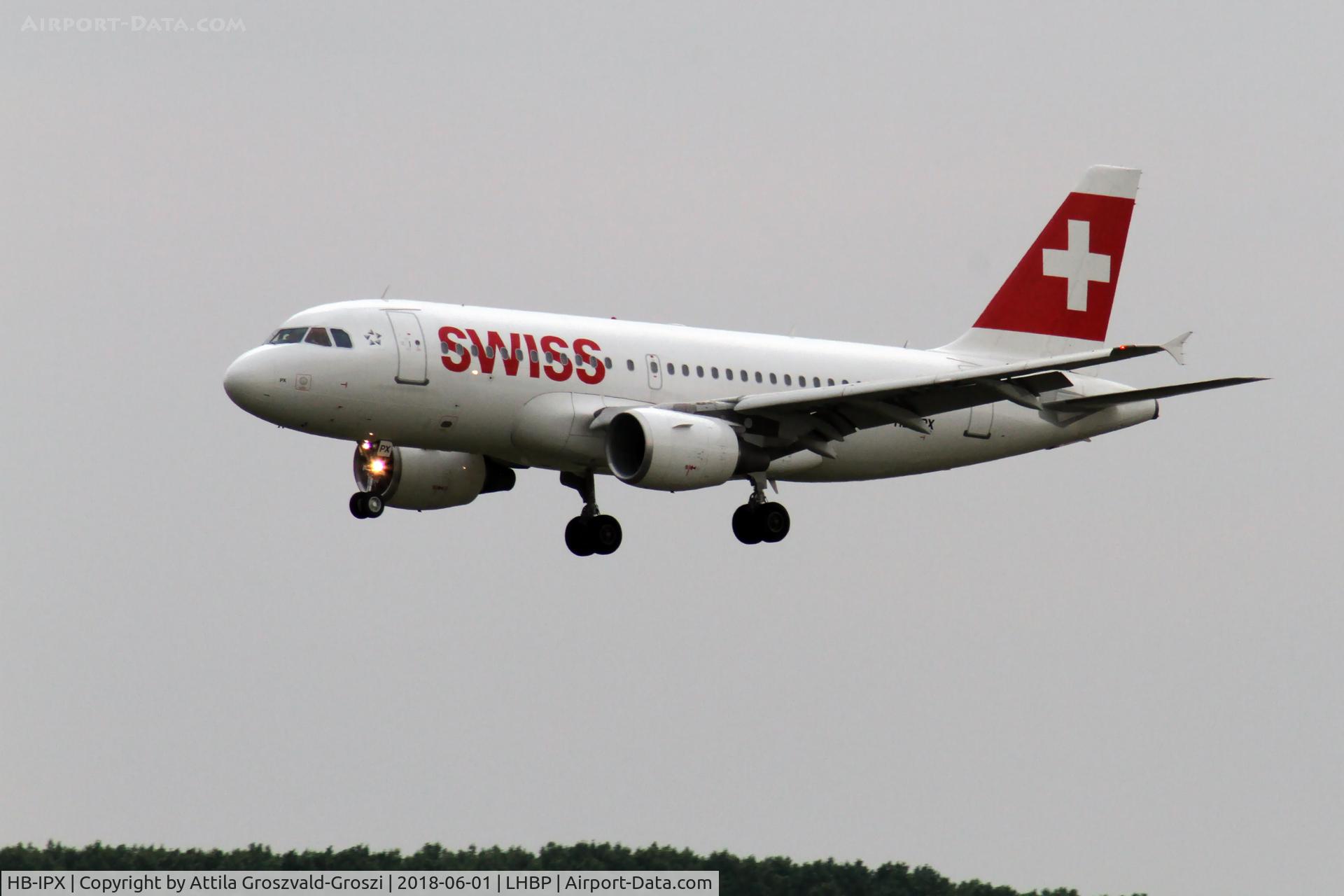 HB-IPX, 1996 Airbus A319-112 C/N 612, LHBP - Ferihegy/Liszt Ferenc Internationale Airport, Hungary
