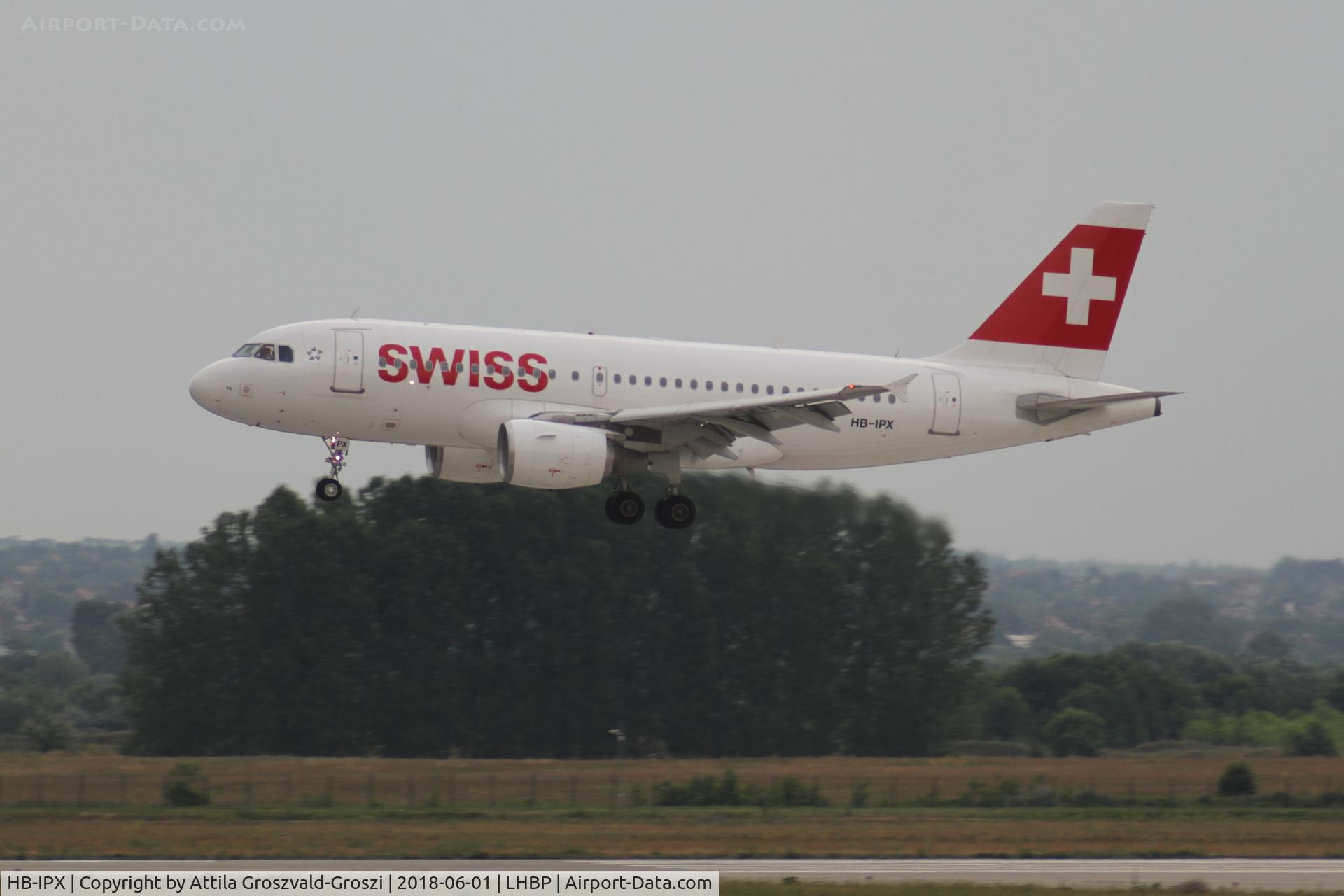 HB-IPX, 1996 Airbus A319-112 C/N 612, LHBP - Ferihegy/Liszt Ferenc Internationale Airport, Hungary