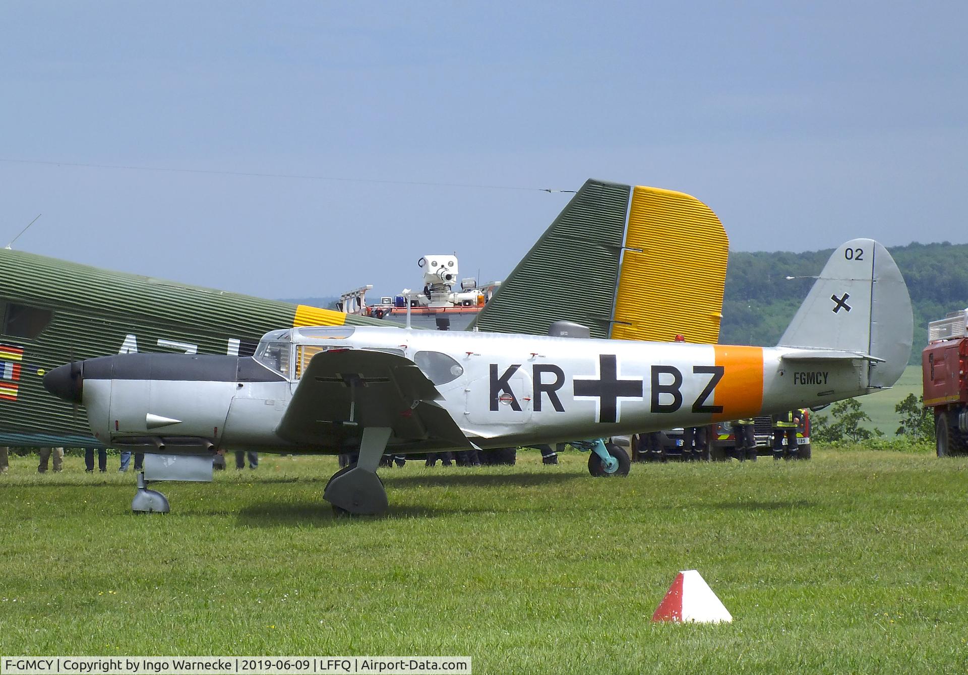 F-GMCY, 1947 Nord (Messerschmitt) N-1101 Noralpha C/N 67, Nord N.1101 Noralpha at the meeting aerien 2019, La-Ferte-Alais