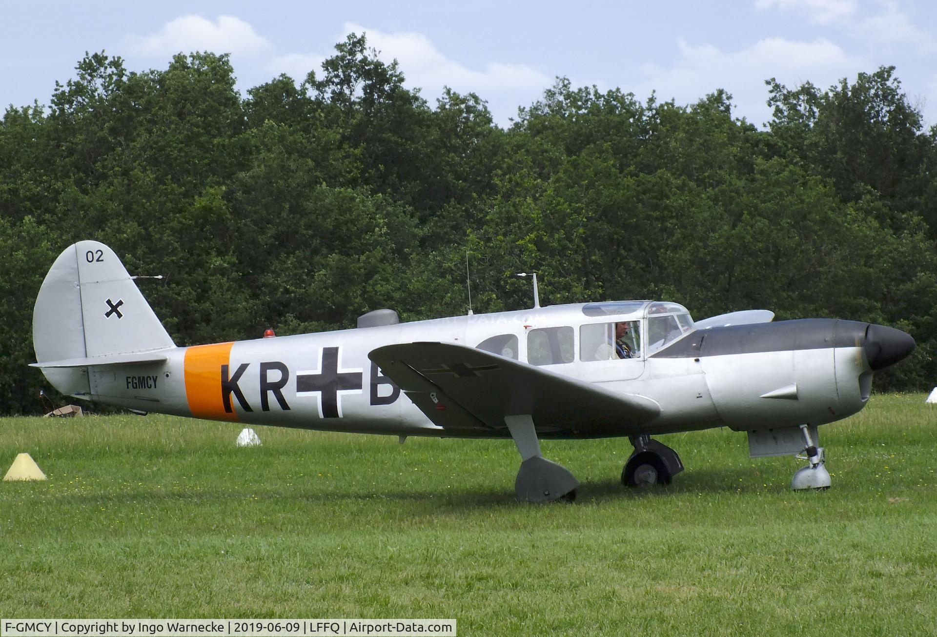 F-GMCY, 1947 Nord (Messerschmitt) N-1101 Noralpha C/N 67, Nord N.1101 Noralpha at the meeting aerien 2019, La-Ferte-Alais