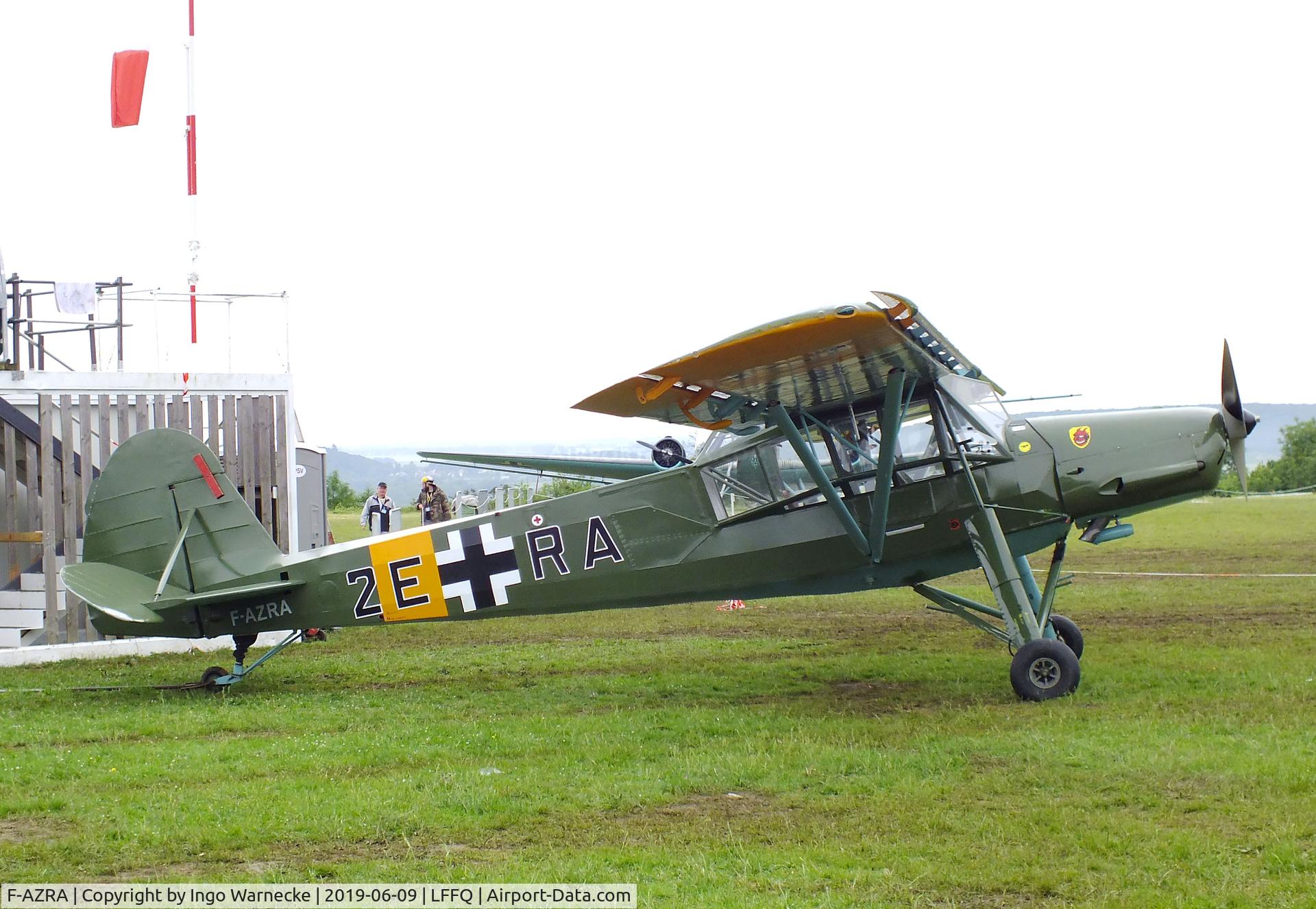 F-AZRA, Fieseler Fi-156C-3 Storch C/N 2039, Fieseler Fi 156C-3 Storch at the meeting aerien 2019, La-Ferte-Alais