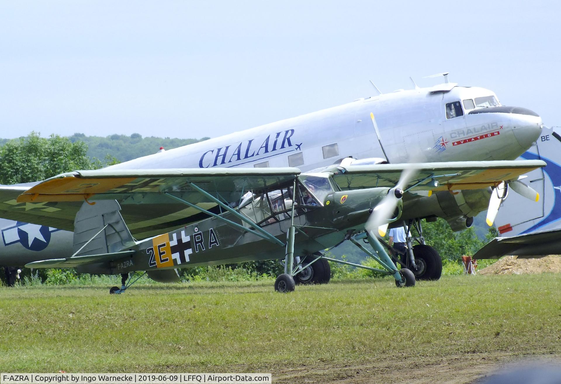 F-AZRA, Fieseler Fi-156C-3 Storch C/N 2039, Fieseler Fi 156C-3 Storch at the meeting aerien 2019, La-Ferte-Alais
