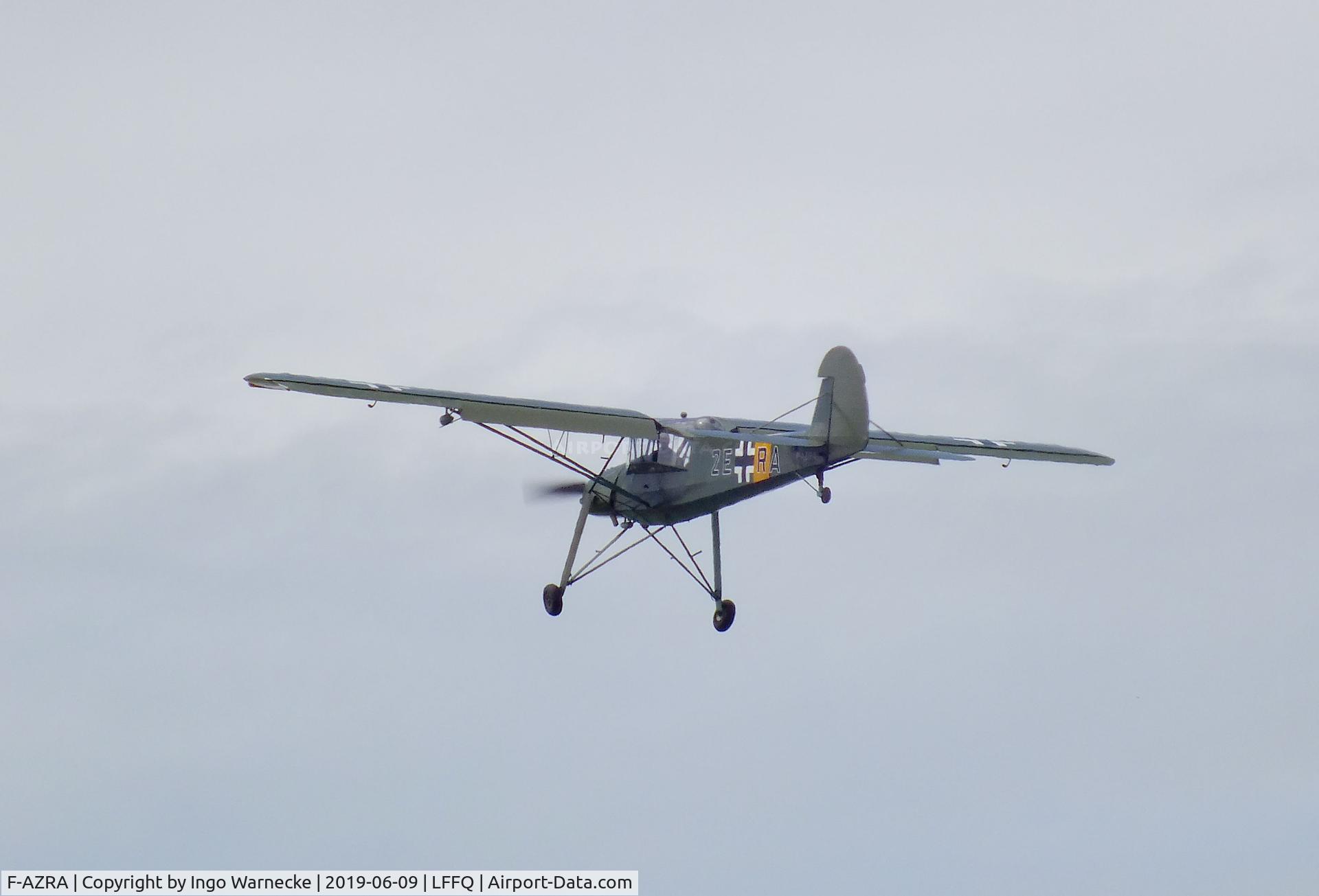 F-AZRA, Fieseler Fi-156C-3 Storch C/N 2039, Fieseler Fi 156C-3 Storch at the meeting aerien 2019, La-Ferte-Alais