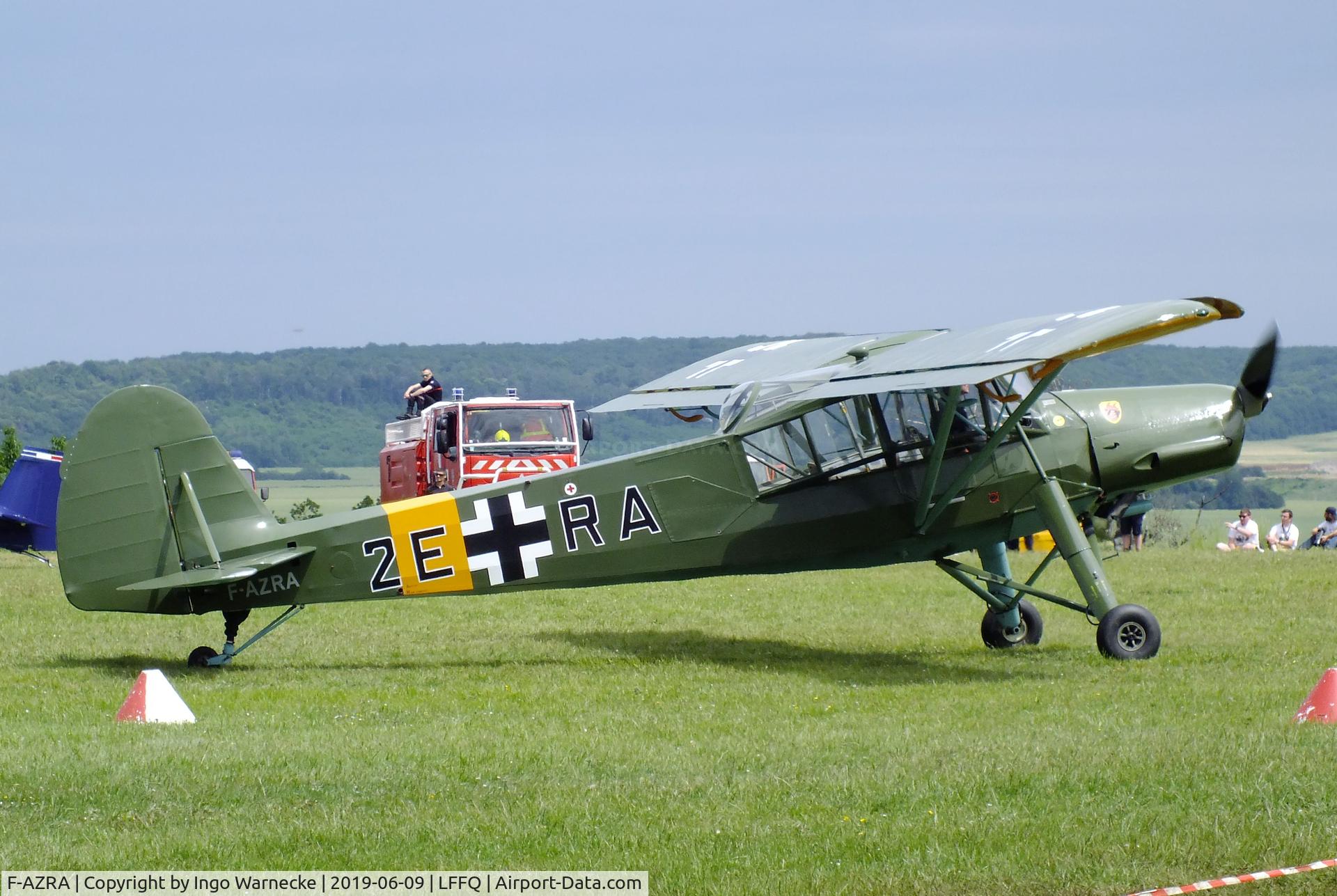 F-AZRA, Fieseler Fi-156C-3 Storch C/N 2039, Fieseler Fi 156C-3 Storch at the meeting aerien 2019, La-Ferte-Alais