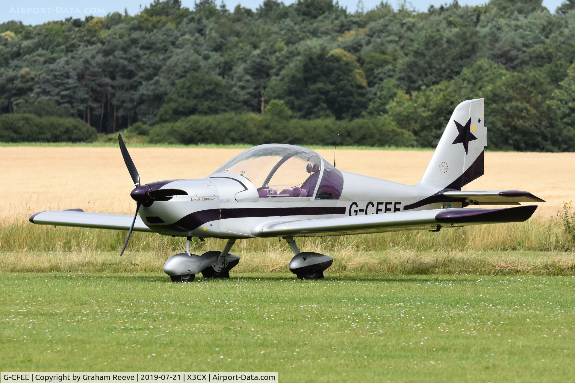 G-CFEE, 2008 Evektor-Aerotechnik EV-97 Eurostar C/N LAA 315-14778, Parked at Northrepps.
