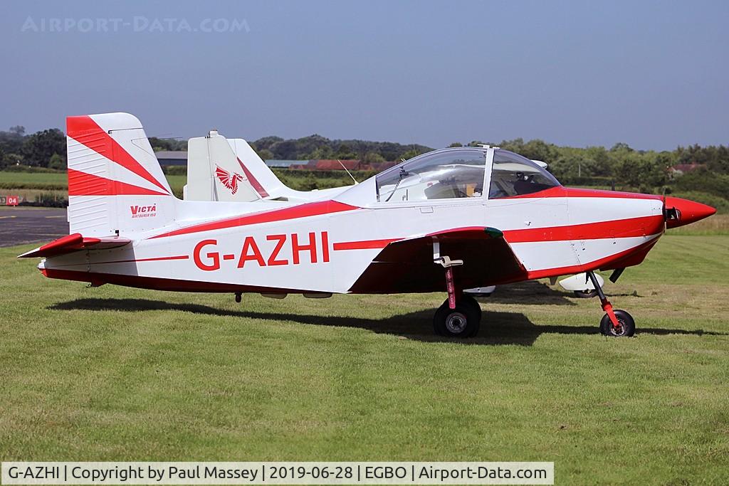 G-AZHI, 1971 AESL Glos-Airtourer Super 150/T5 C/N A540, Visiting Aircraft. Owned by Flying Grasshoppers Ltd.