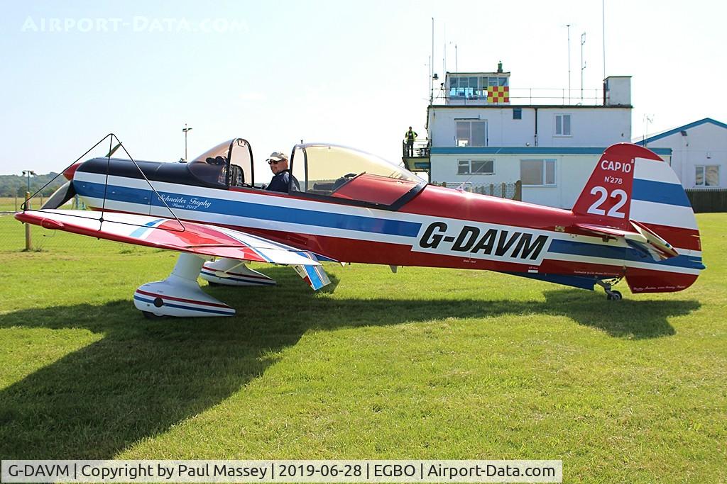 G-DAVM, 1998 Mudry CAP-10B C/N 278, Visiting Aircraft. Ex:- N73AE. code 22