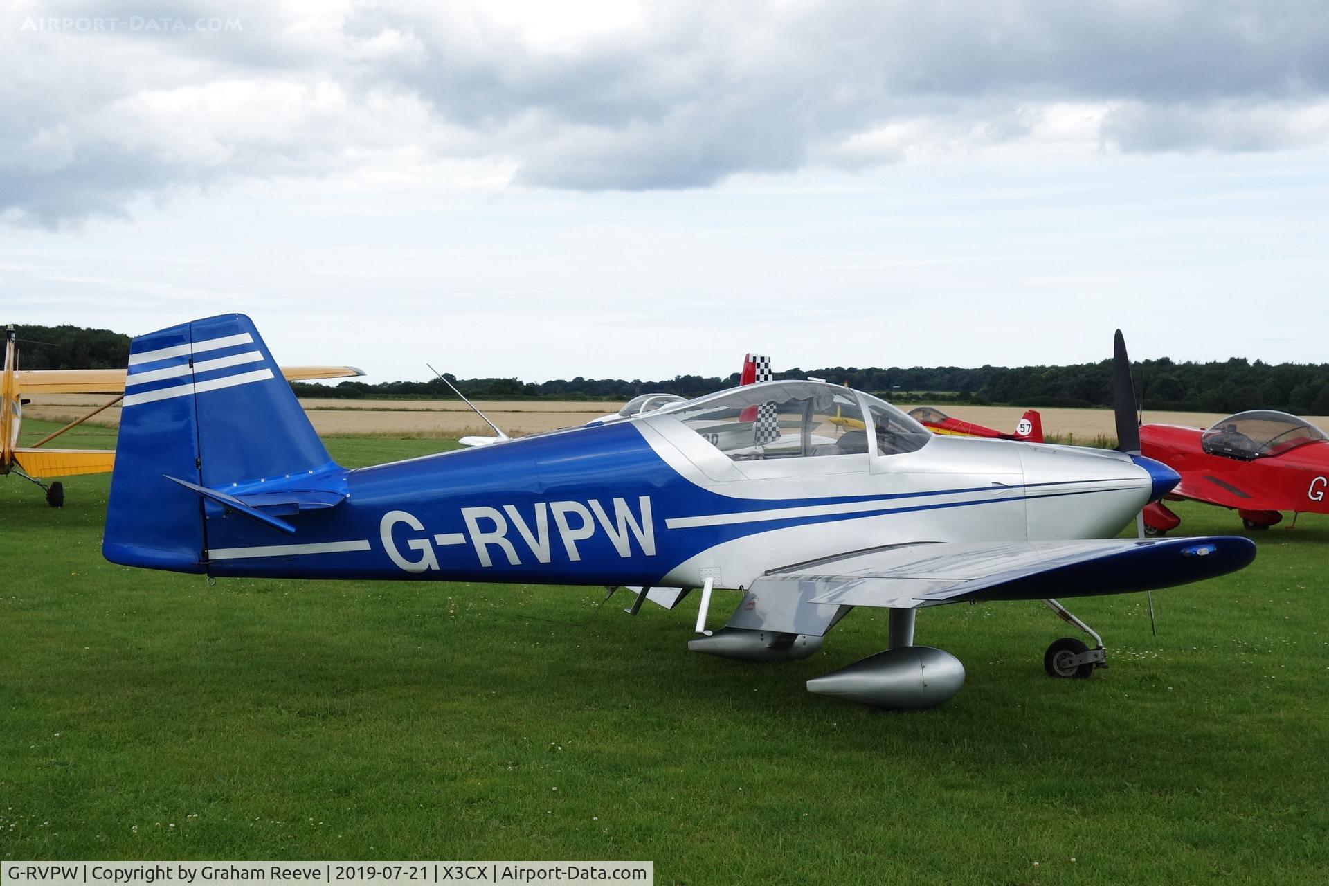 G-RVPW, 2004 Vans RV-6A C/N PFA 181A-13481, Parked at Northrepps.