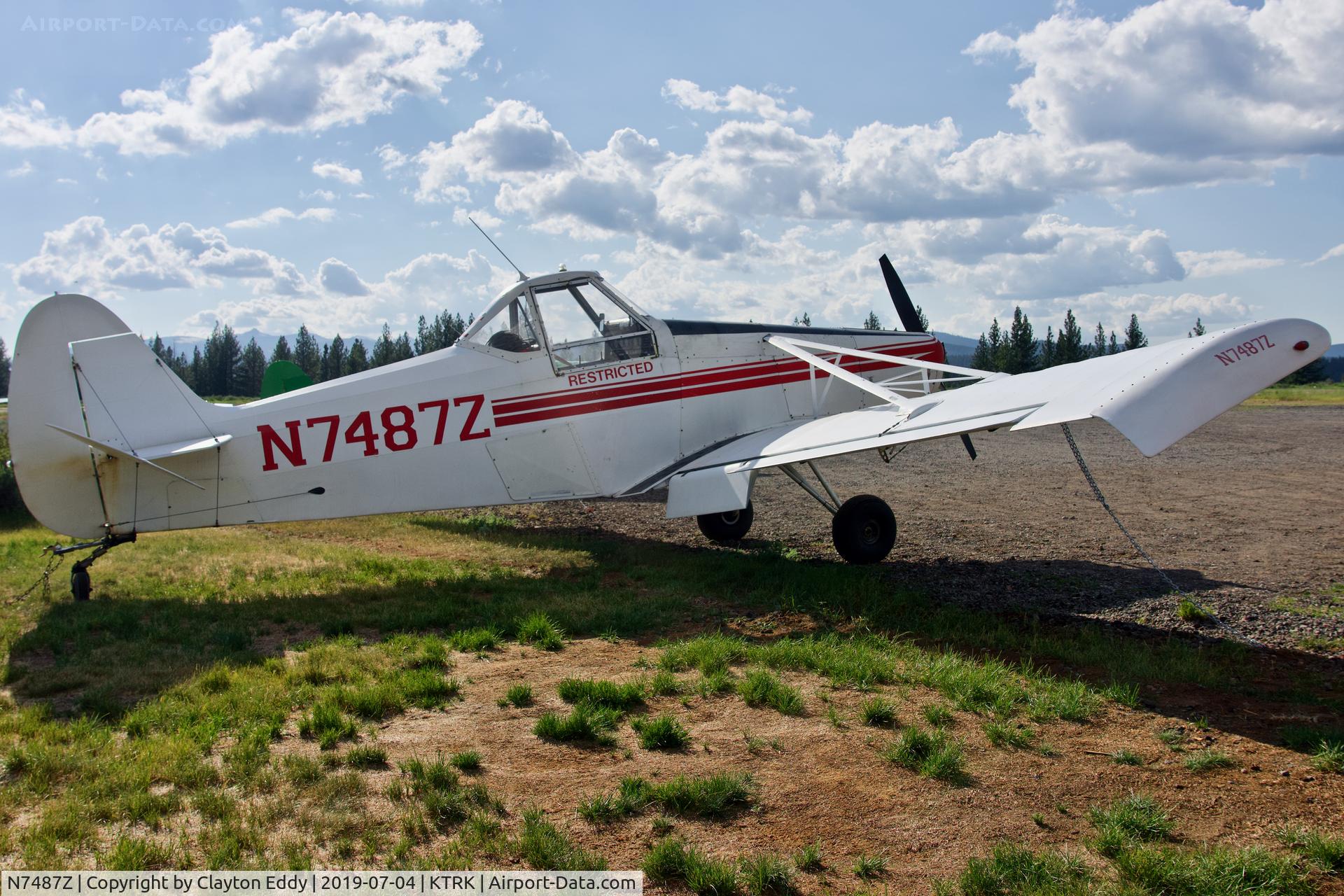 N7487Z, 1965 Piper PA-25-235 Pawnee C/N 25-3502, Truckee Airport 2019.