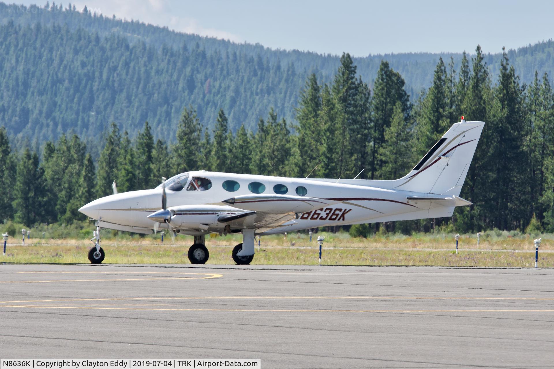N8636K, 1978 Cessna 340A C/N 340A0562, Truckee Airport 2019.