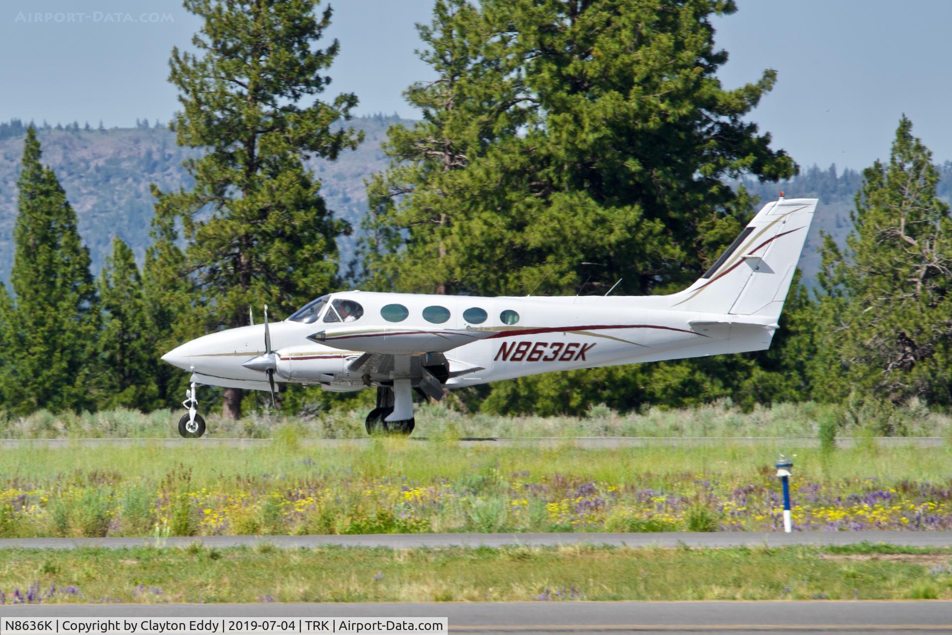 N8636K, 1978 Cessna 340A C/N 340A0562, Truckee Airport 2019.