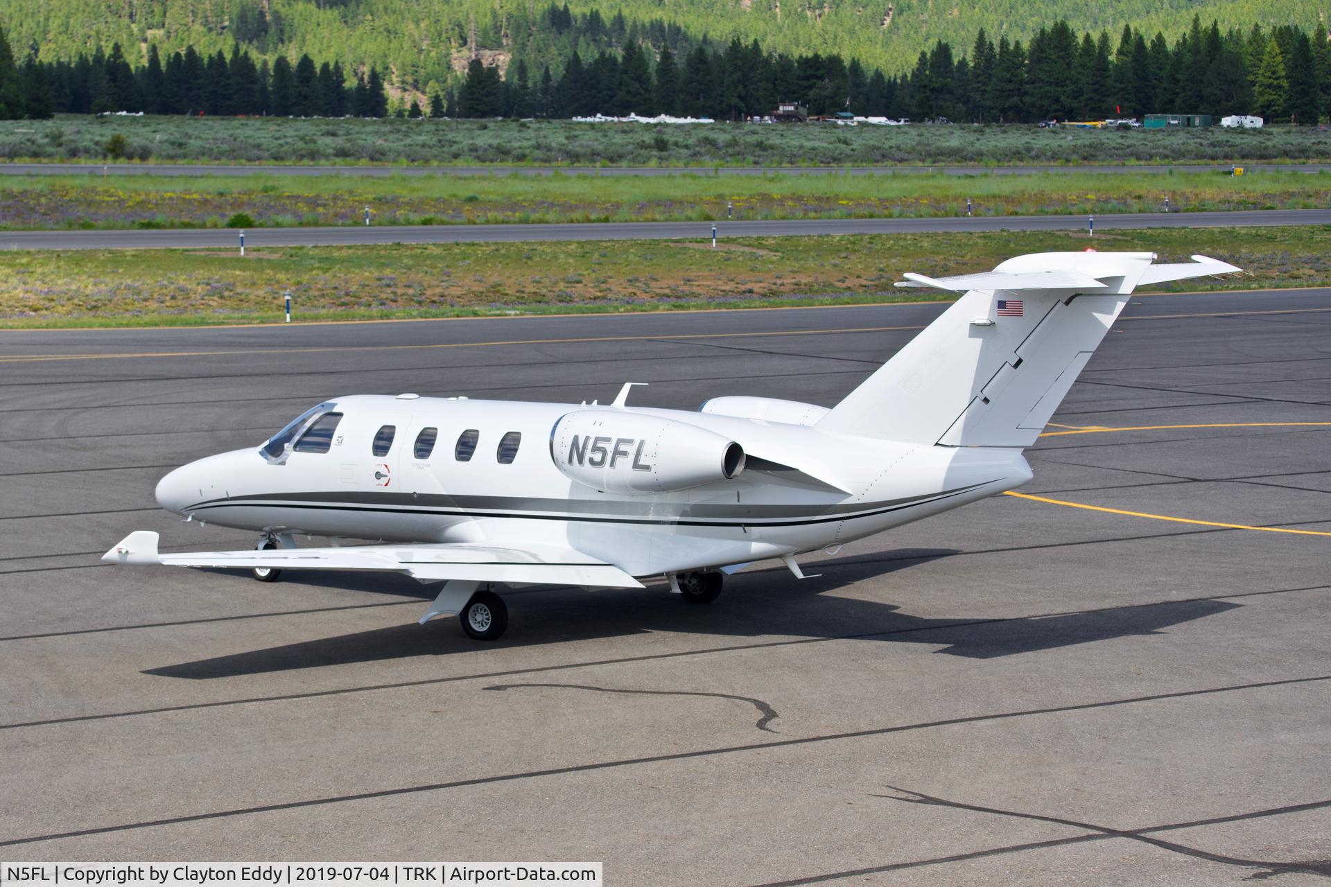 N5FL, 2015 Cessna 525C CitationJet CJ4 CitationJet CJ4 C/N 525C-0904, Truckee Airport 2019.