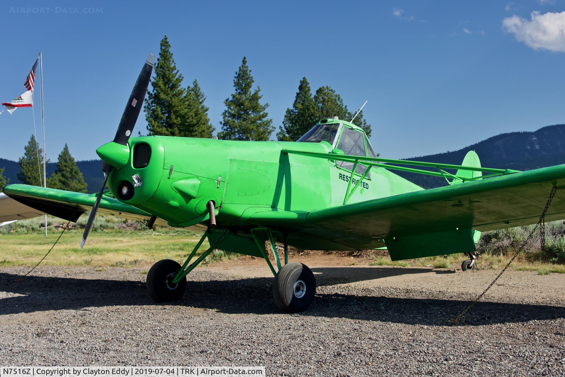 N7516Z, 1965 Piper PA-25-235 Pawnee C/N 25-3556, Truckee Airport 2019.