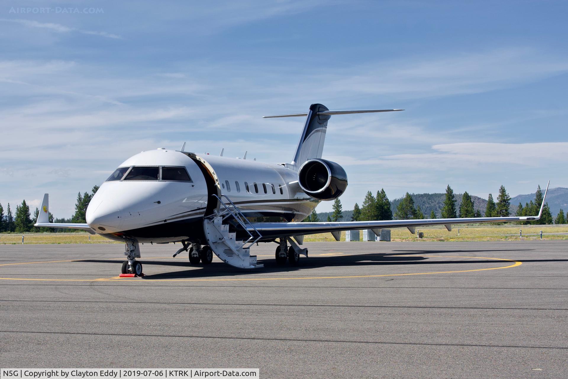 N5G, 1999 Bombardier Challenger 604 (CL-600-2B16) C/N 5423, Truckee Airport 2019.