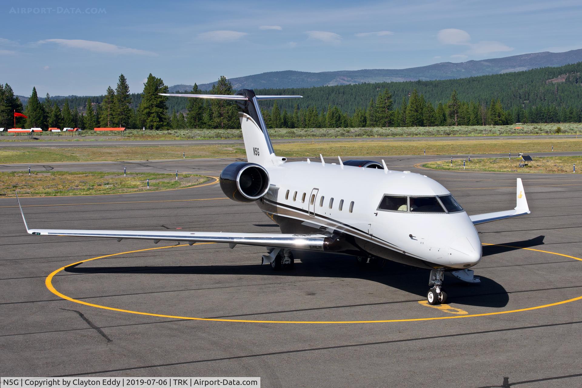 N5G, 1999 Bombardier Challenger 604 (CL-600-2B16) C/N 5423, Truckee Airport 2019.