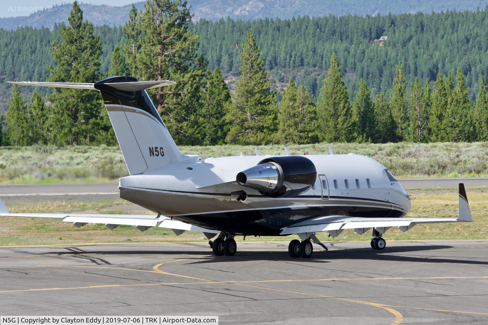 N5G, 1999 Bombardier Challenger 604 (CL-600-2B16) C/N 5423, Truckee Airport 2019.