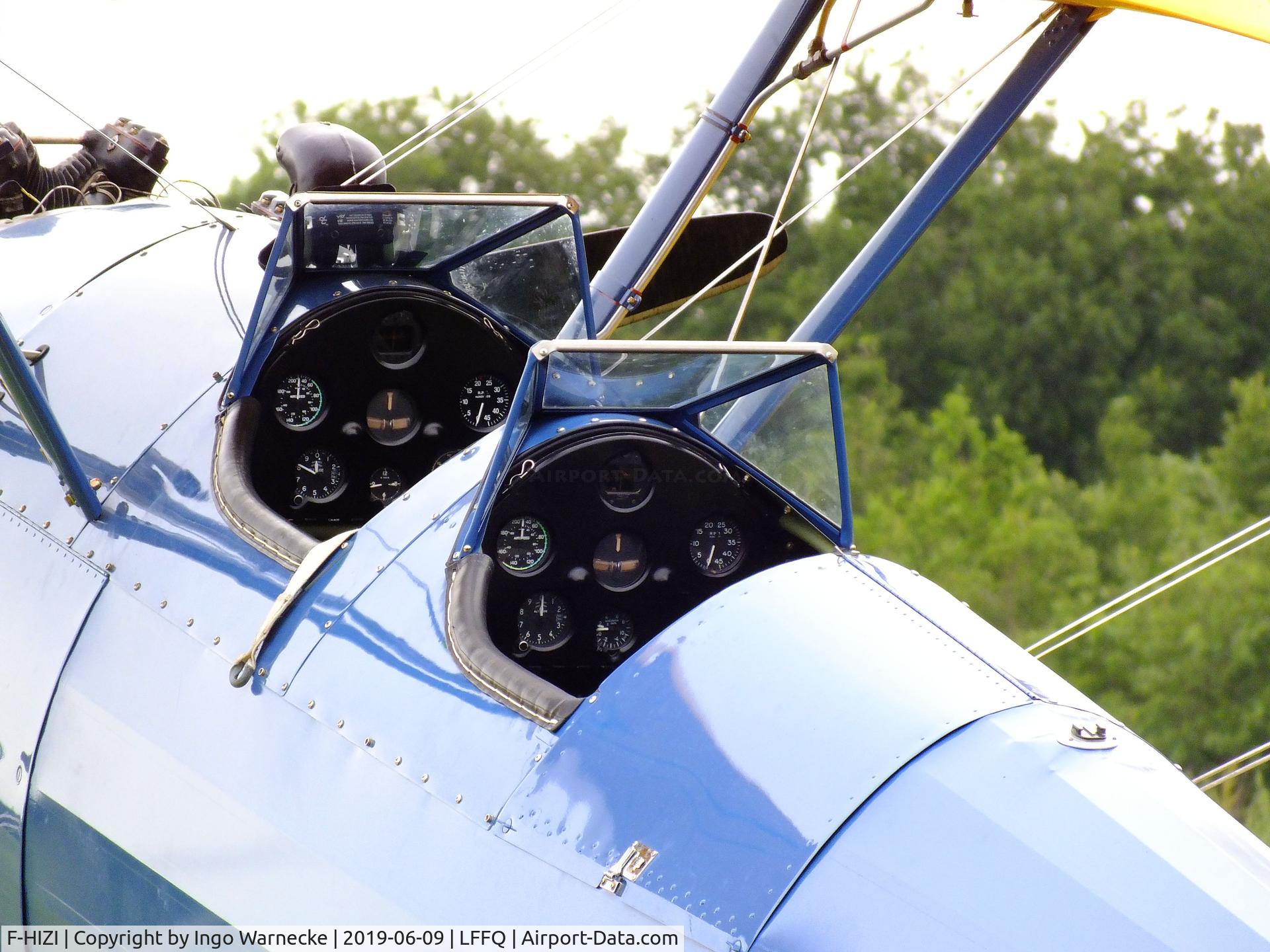 F-HIZI, 1940 Boeing A75N1 (PT-17) C/N 75-548, Boeing (Stearman) A75N1 (PT-17) at the meeting aerien 2019, La-Ferte-Alais  #c