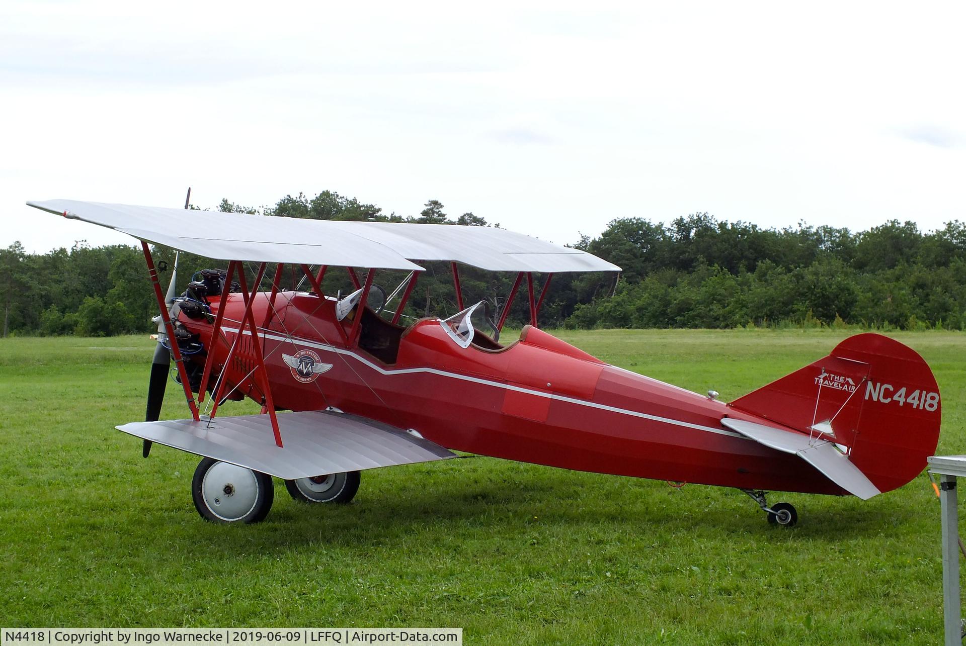N4418, 1928 Curtiss-Wright Travel Air 4000 C/N 378, Curtiss-Wright Travel Air 4000 at the meeting aerien 2019, La-Ferte-Alais