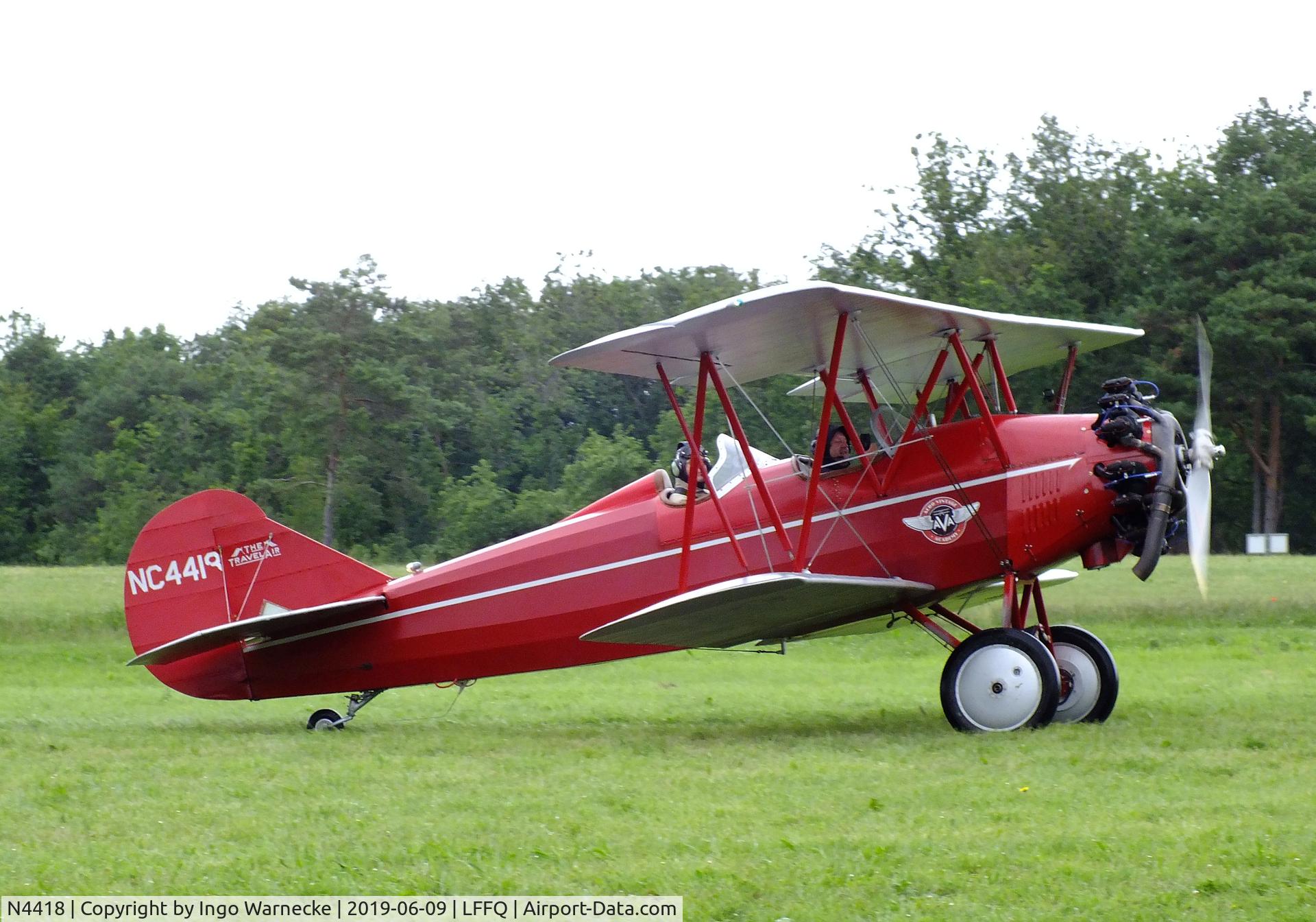 N4418, 1928 Curtiss-Wright Travel Air 4000 C/N 378, Curtiss-Wright Travel Air 4000 at the meeting aerien 2019, La-Ferte-Alais