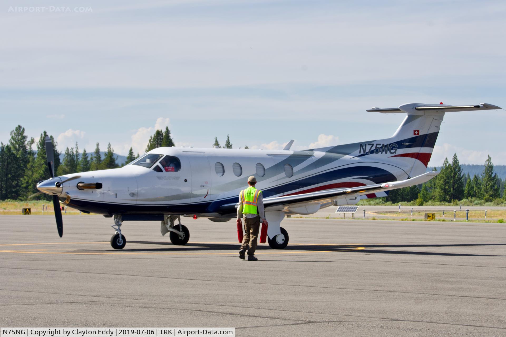N75NG, 2012 Pilatus PC-12/47E C/N 1375, Truckee Airport California 2019.